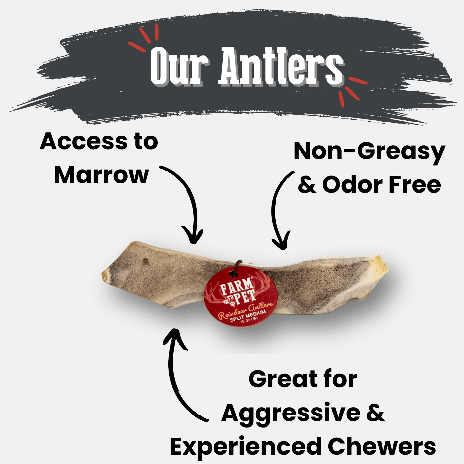 Reindeer Antler Dog Chews | Organic Chews for Dogs - Boske.store