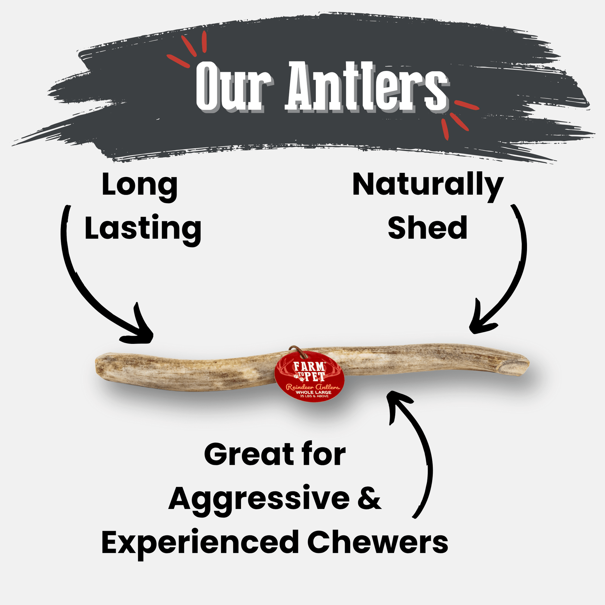 Reindeer Antler Dog Chews | Organic Chews for Dogs - Boske.store