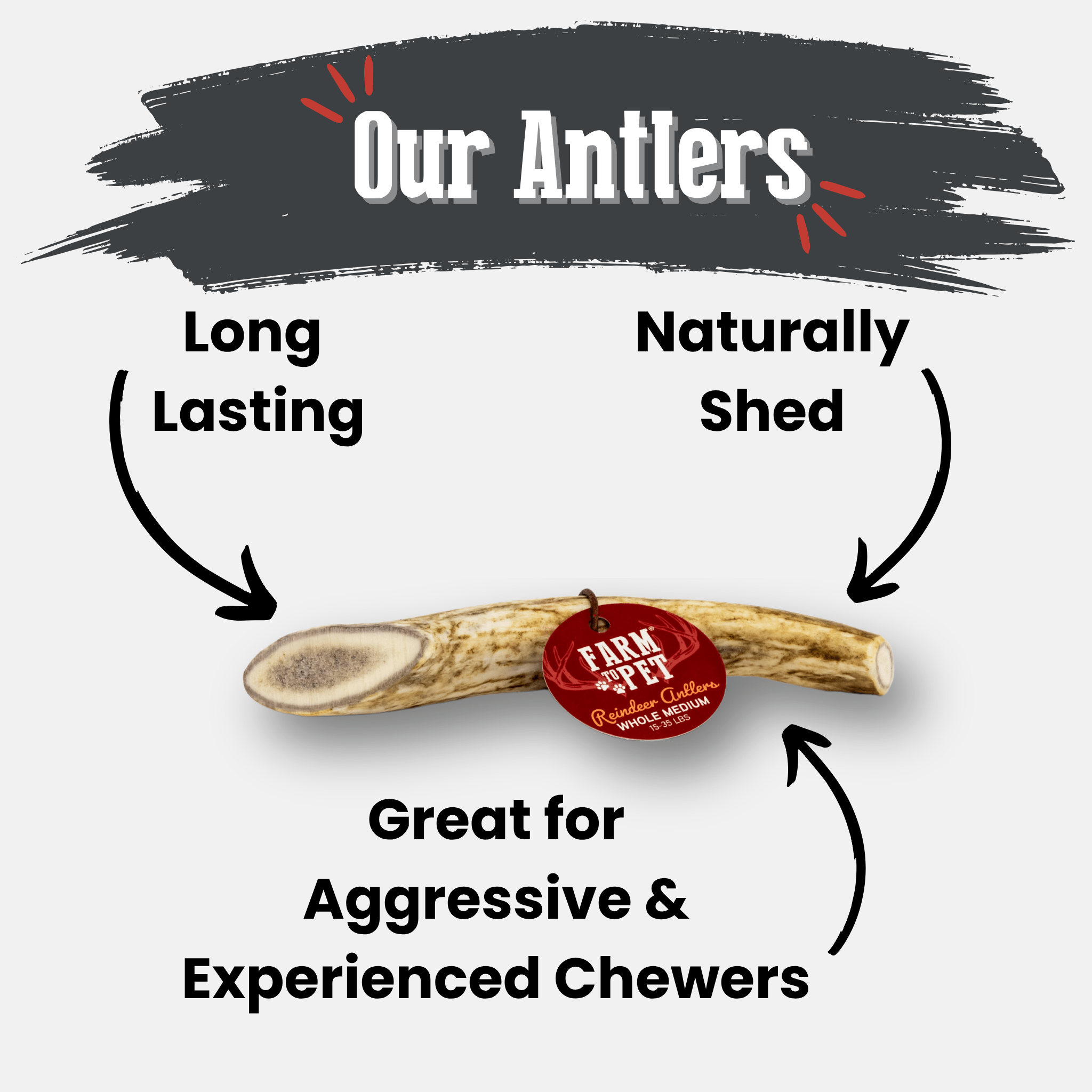 Reindeer Antler Dog Chews | Organic Chews for Dogs - Boske.store