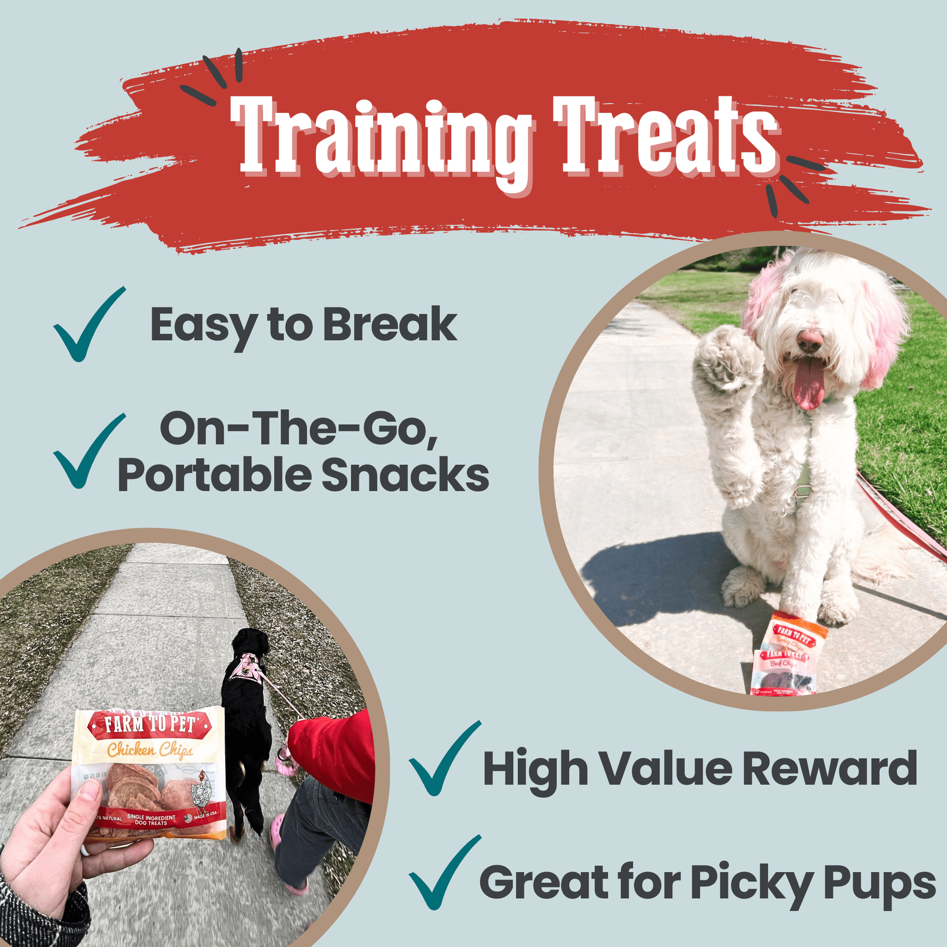 Puppy Packs 'n Snacks Dog Treat Starter Pack | Single - Ingredient Training Treats - Boske.store