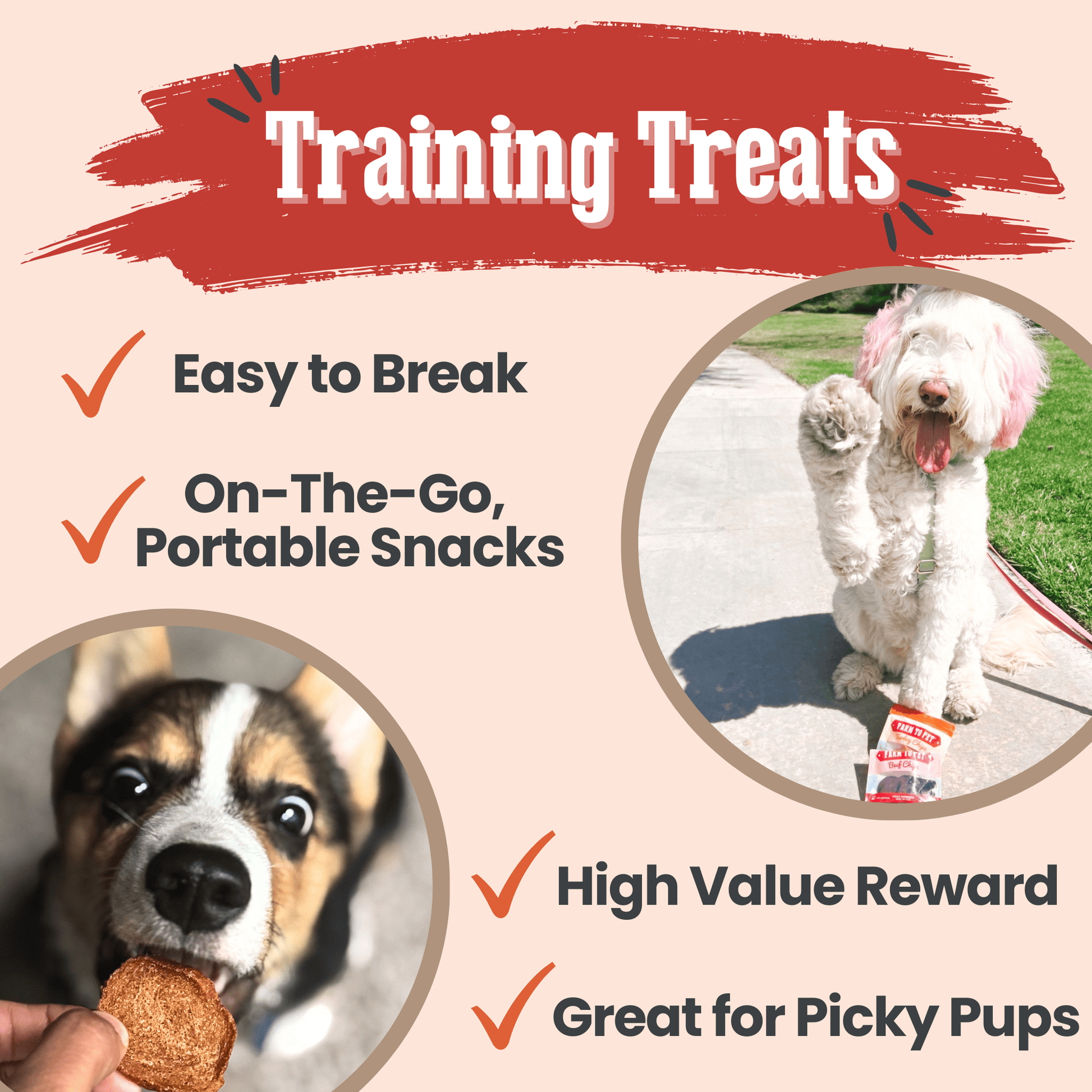 Puppy Packs 'n Snacks Dog Treat Starter Pack | Single - Ingredient Training Treats - Boske.store
