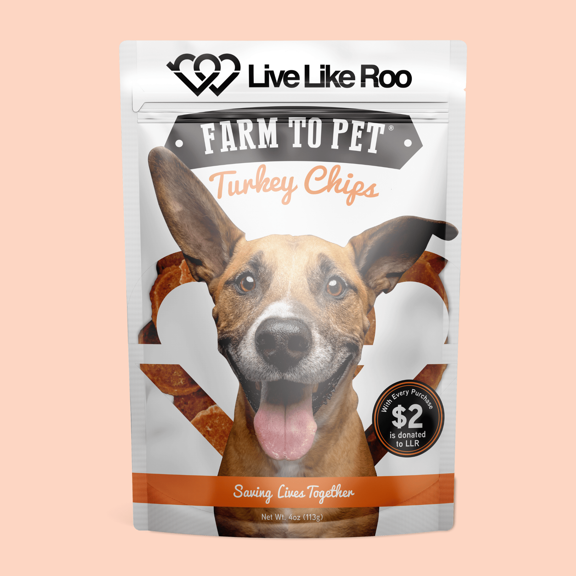 Live Like Roo Turkey Chips for Dogs | Dog Treats That Give Back - Boske.store