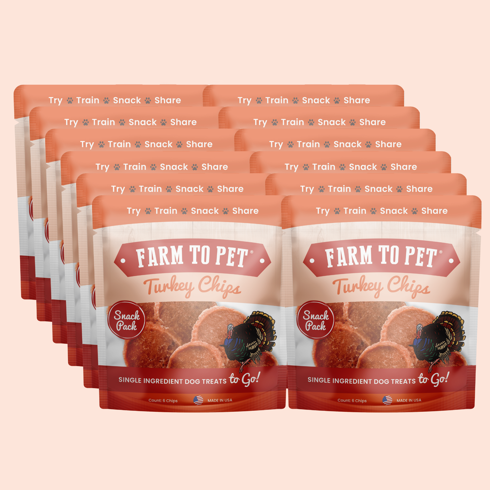 Turkey Chips Snack Pack Bundles | Low Allergen Treats for Training - Boske.store