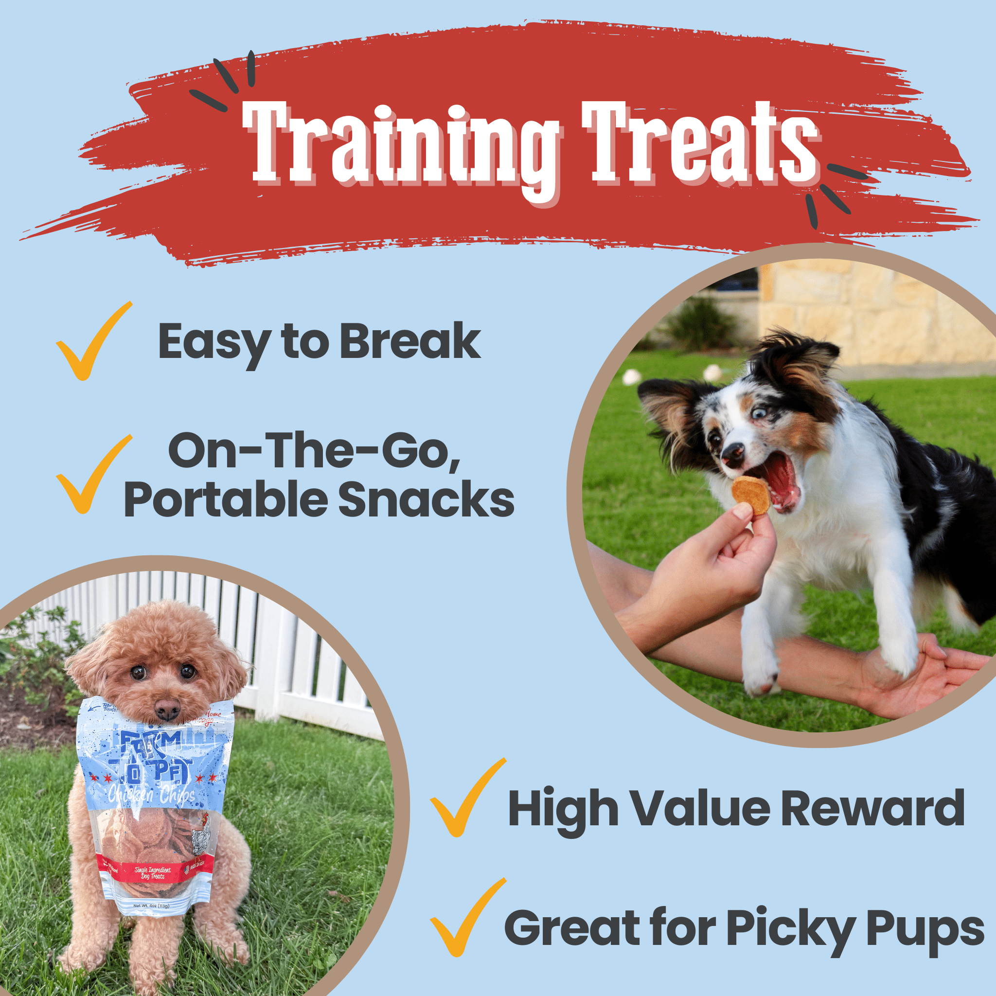 Chicago Chicken Chips for Dogs | Dog Treats To Celebrate Our Hometown - Boske.store