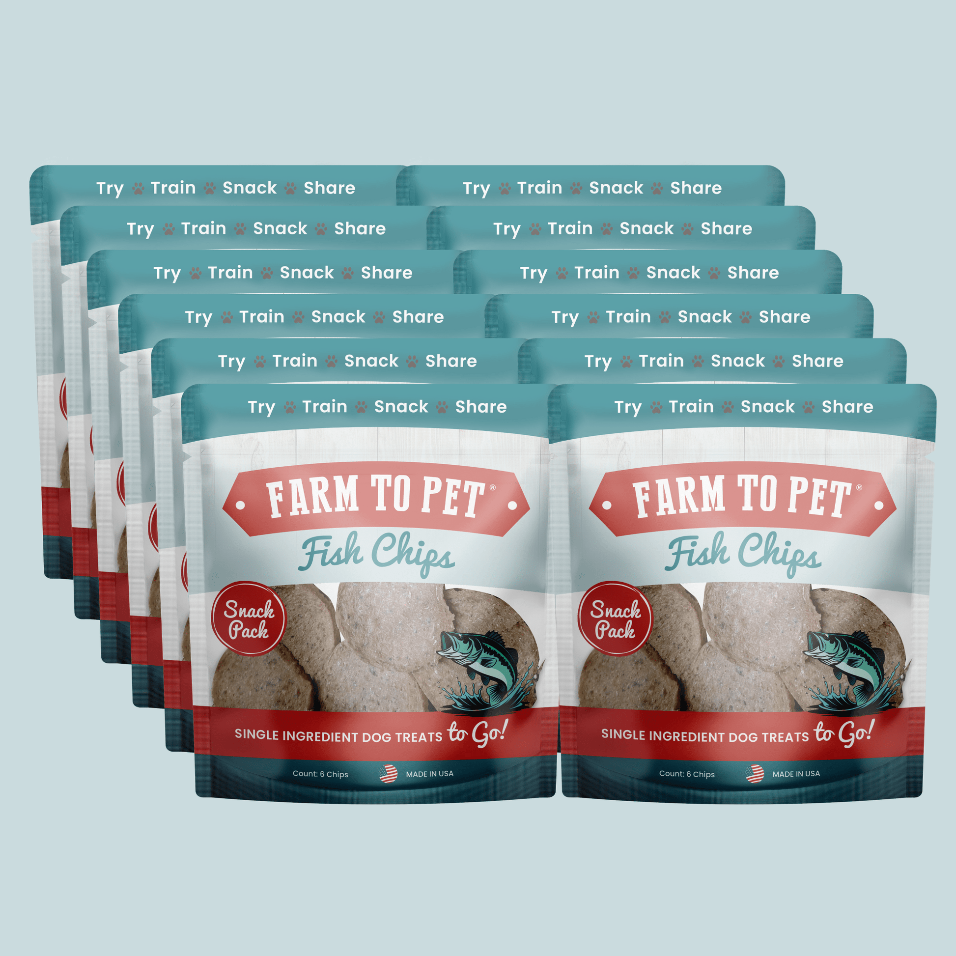 Fish Chips Snack Pack Bundles | Dog Treats for Training & Travel - Boske.store