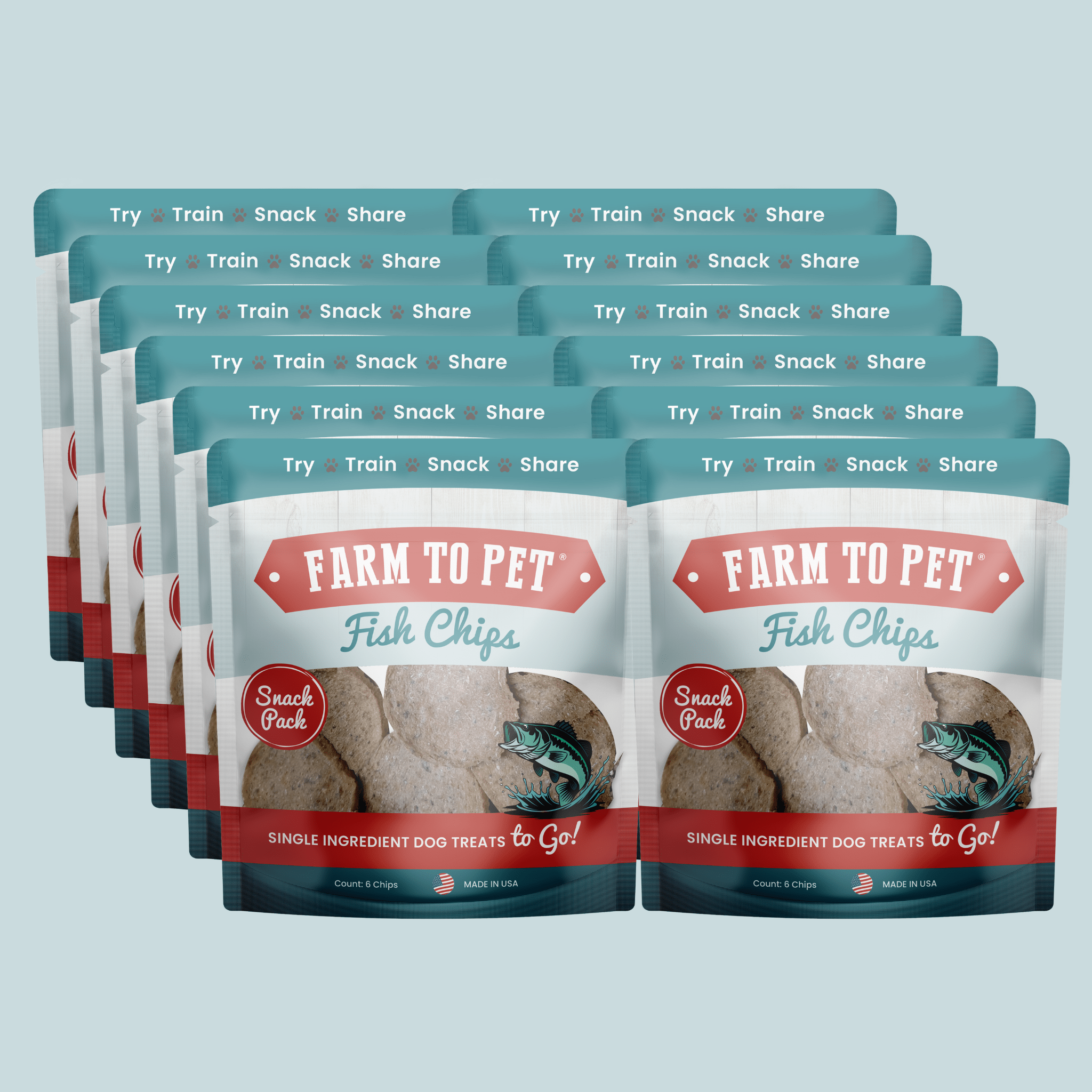 Fish Chips Snack Pack Bundles | Dog Treats for Training & Travel - Boske.store