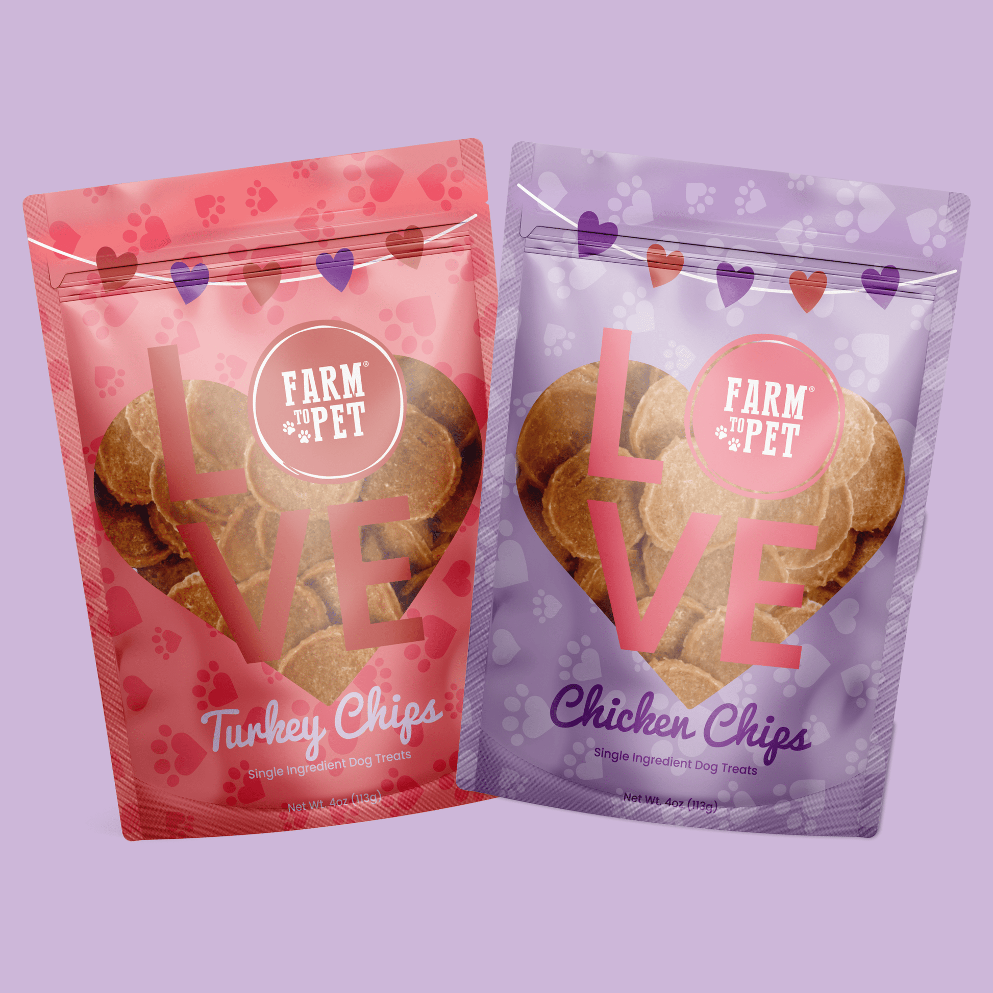 Puppy Love Dog Treat Duo | Poultry Chip Variety Pack - Boske.store