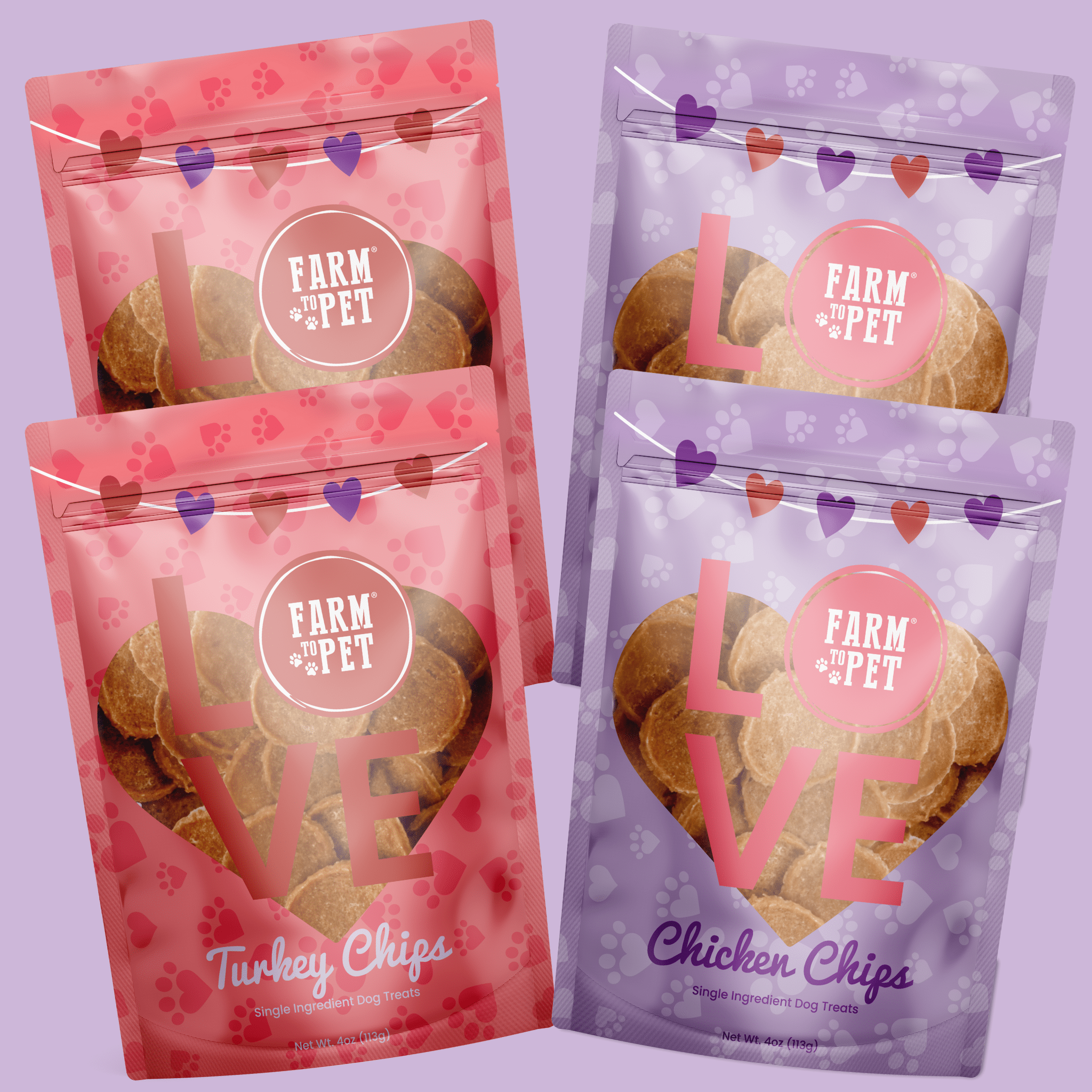 Puppy Love Dog Treat Duo | Poultry Chip Variety Pack - Boske.store