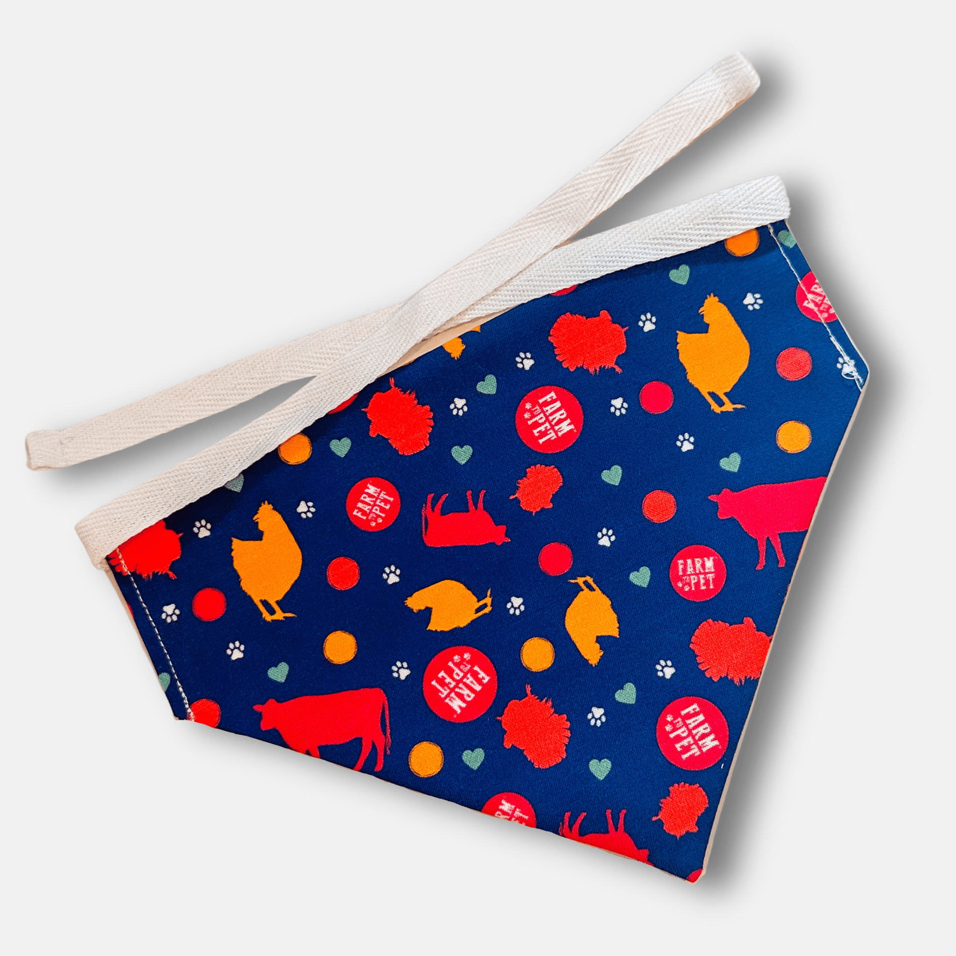 Tie - on Dog Bandana | Adjustable String - tie Bandana for Dogs and Cats - Boske.store