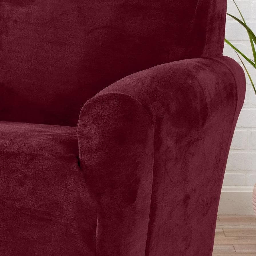 Velvet Stretch Slipcover - Gale Collection - Boske.store