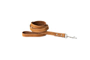 Traditional Earth Brown Leather Dog Leash - Boske.store
