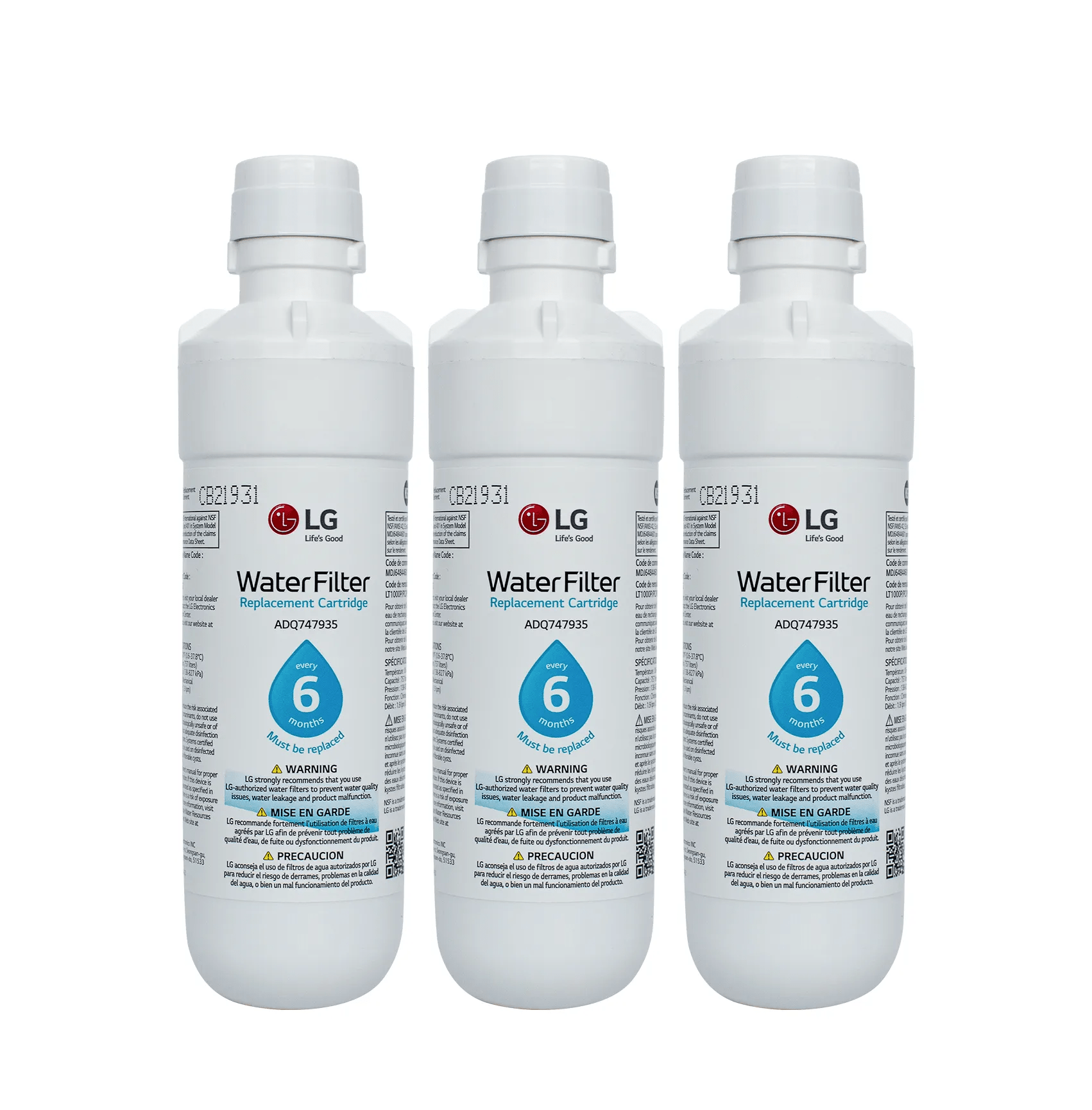 LG LT1000P PC/PCs Replacement Refrigerator Water Filter Cartridge - Boske.store