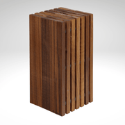 Slotted Knife Block, Walnut, 5.4" x 5.4" x 10.75" - Boske.store