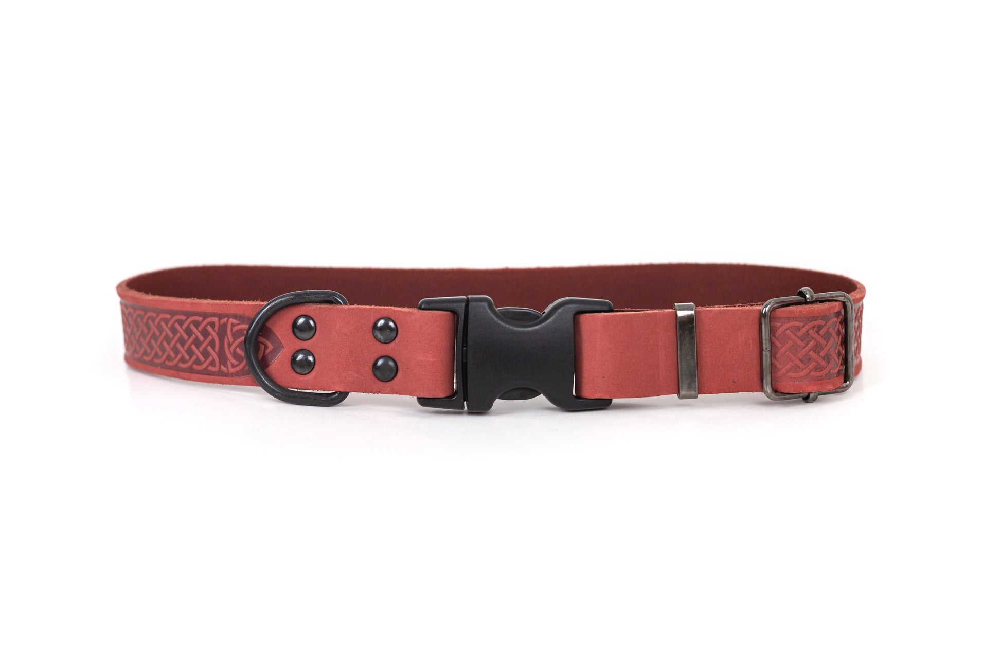 Celtic Sport Coral Reef Leather Dog Collar - Boske.store