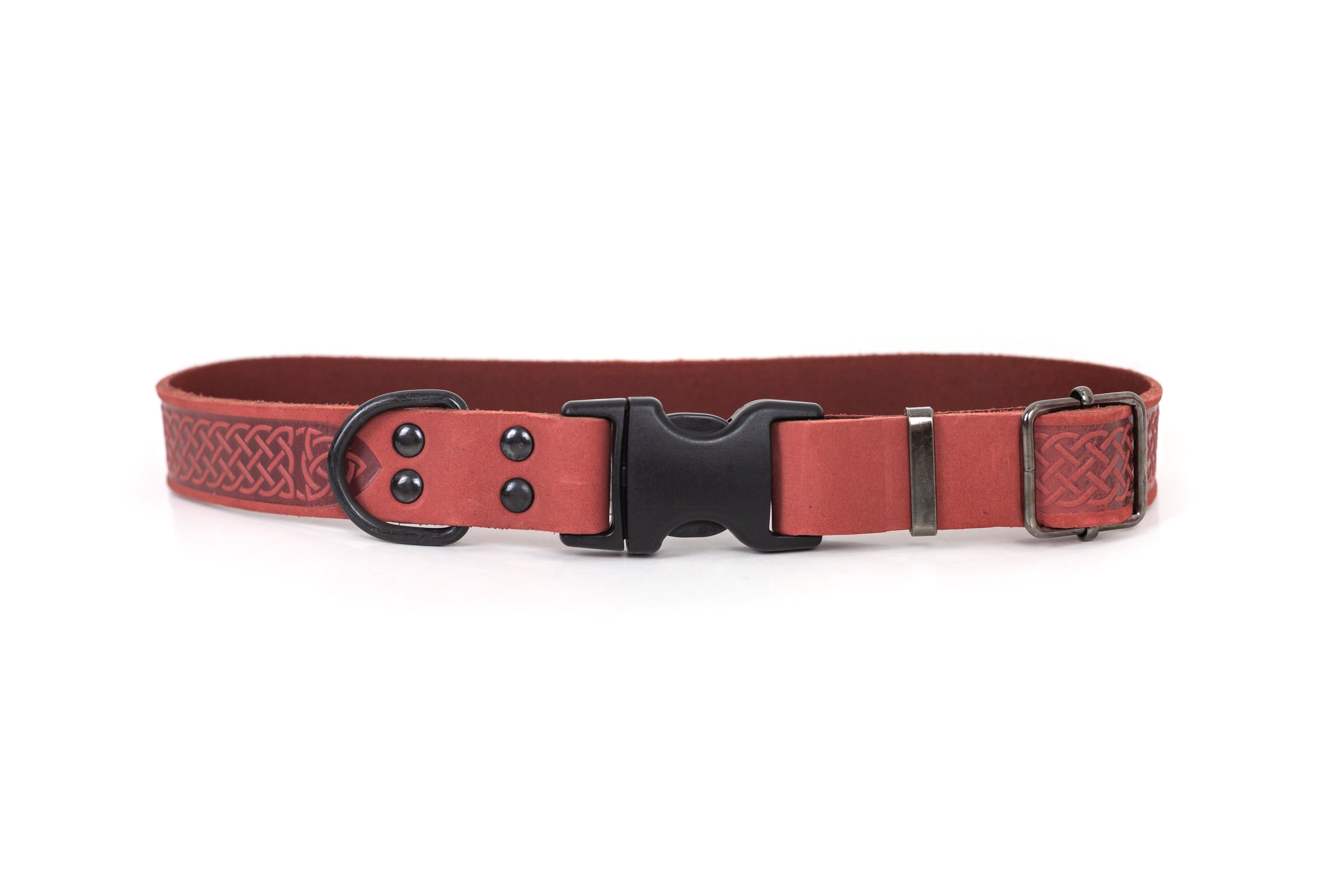 Celtic Sport Coral Reef Leather Dog Collar - Boske.store