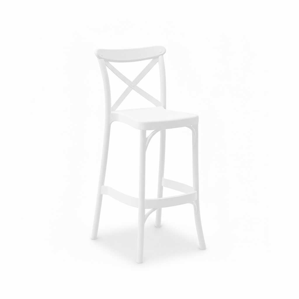 Outdoor Bar Stool Crossback 30" - Set of 4 - Milan - Boske.store
