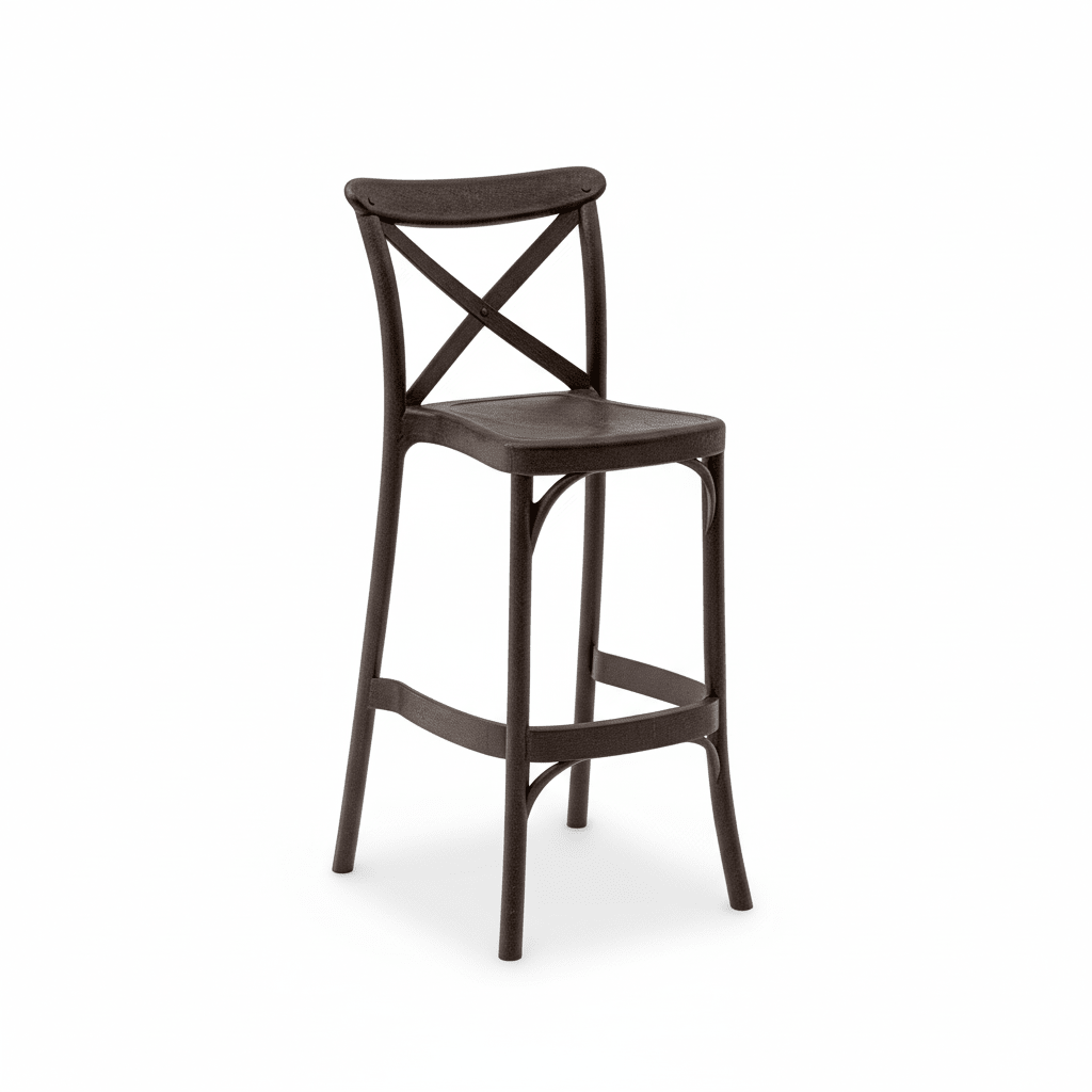 Outdoor Bar Stool Crossback 30" - Set of 4 - Milan - Boske.store