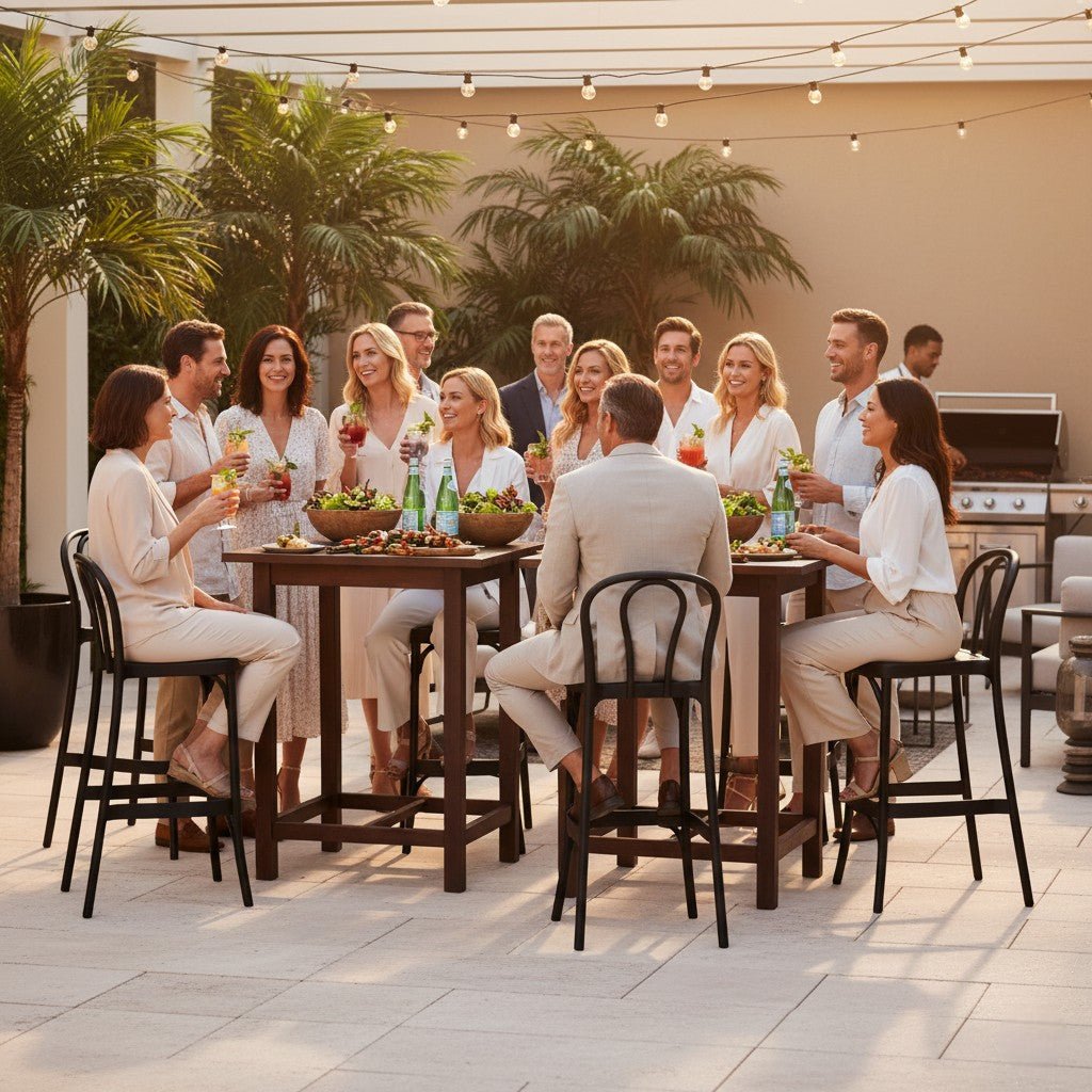 Outdoor Bar Stool 30" - Set of 4 - Soho - Boske.store