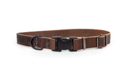 Celtic Sport Chocolate Leather Dog Collar - Boske.store