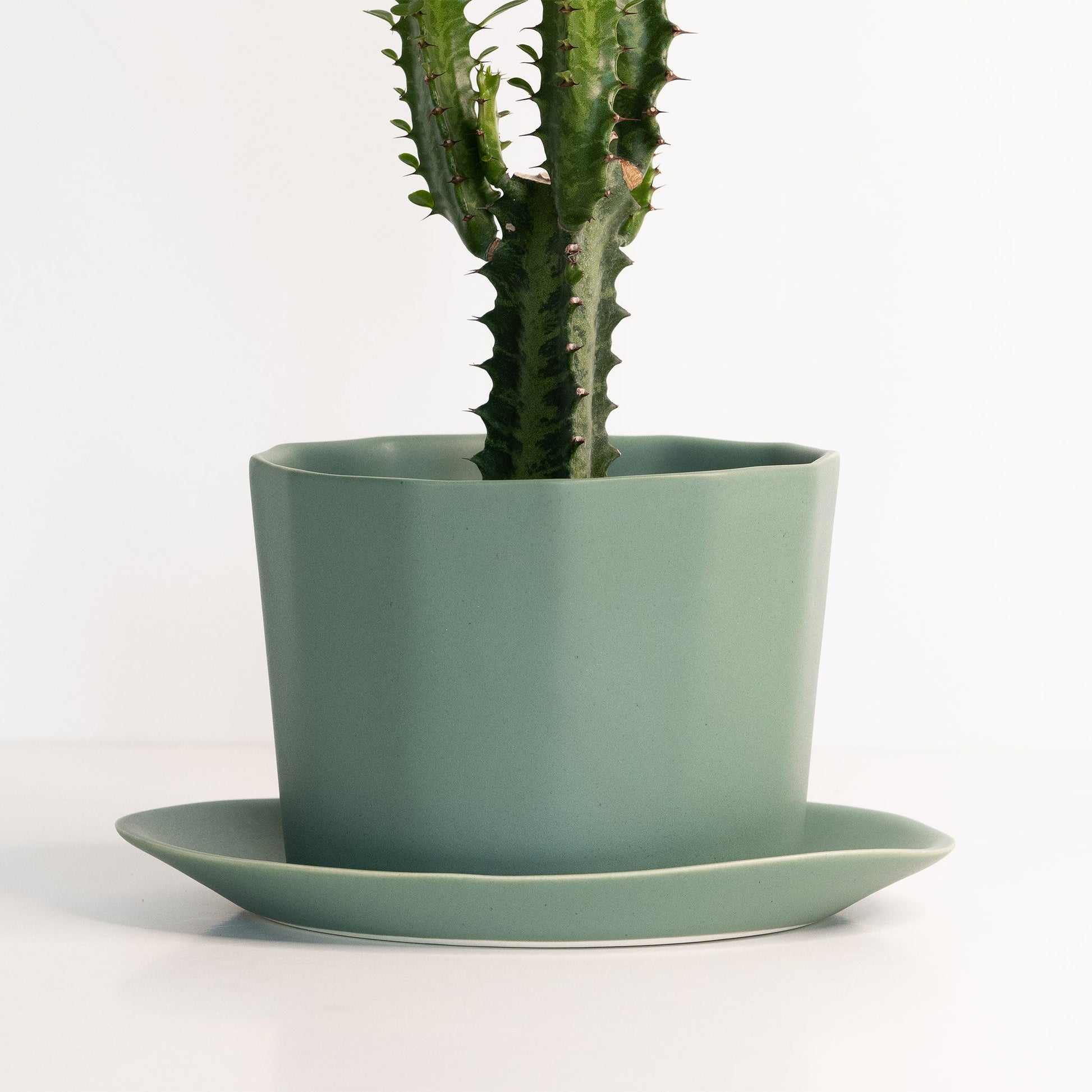 Geometric Oval Handmade Porcelain Planter - Boske.store