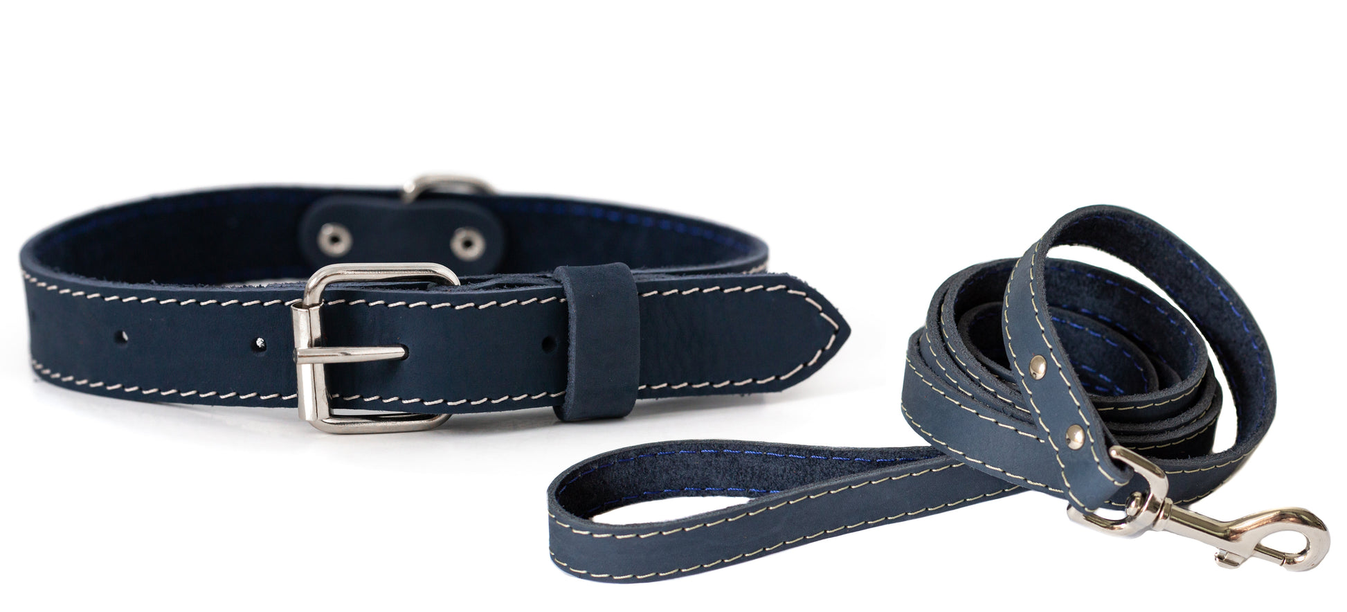 Pro Line Hunting Leather Collar and Leash Set - Boske.store