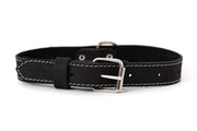 Traditional Black Leather Dog Collar - Boske.store