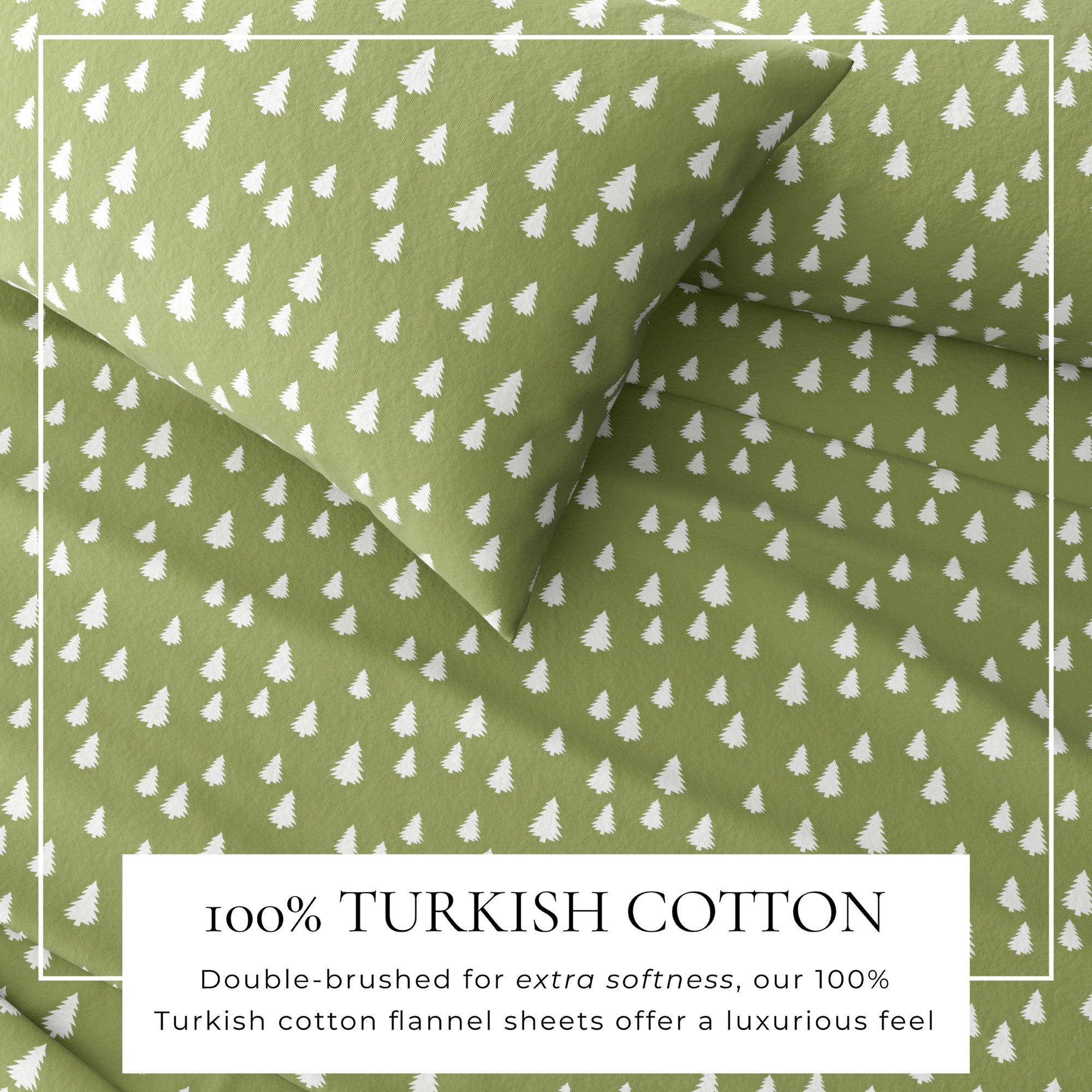 4 - Piece Turkish Cotton Flannel Sheet - Lakeview Collection - Boske.store