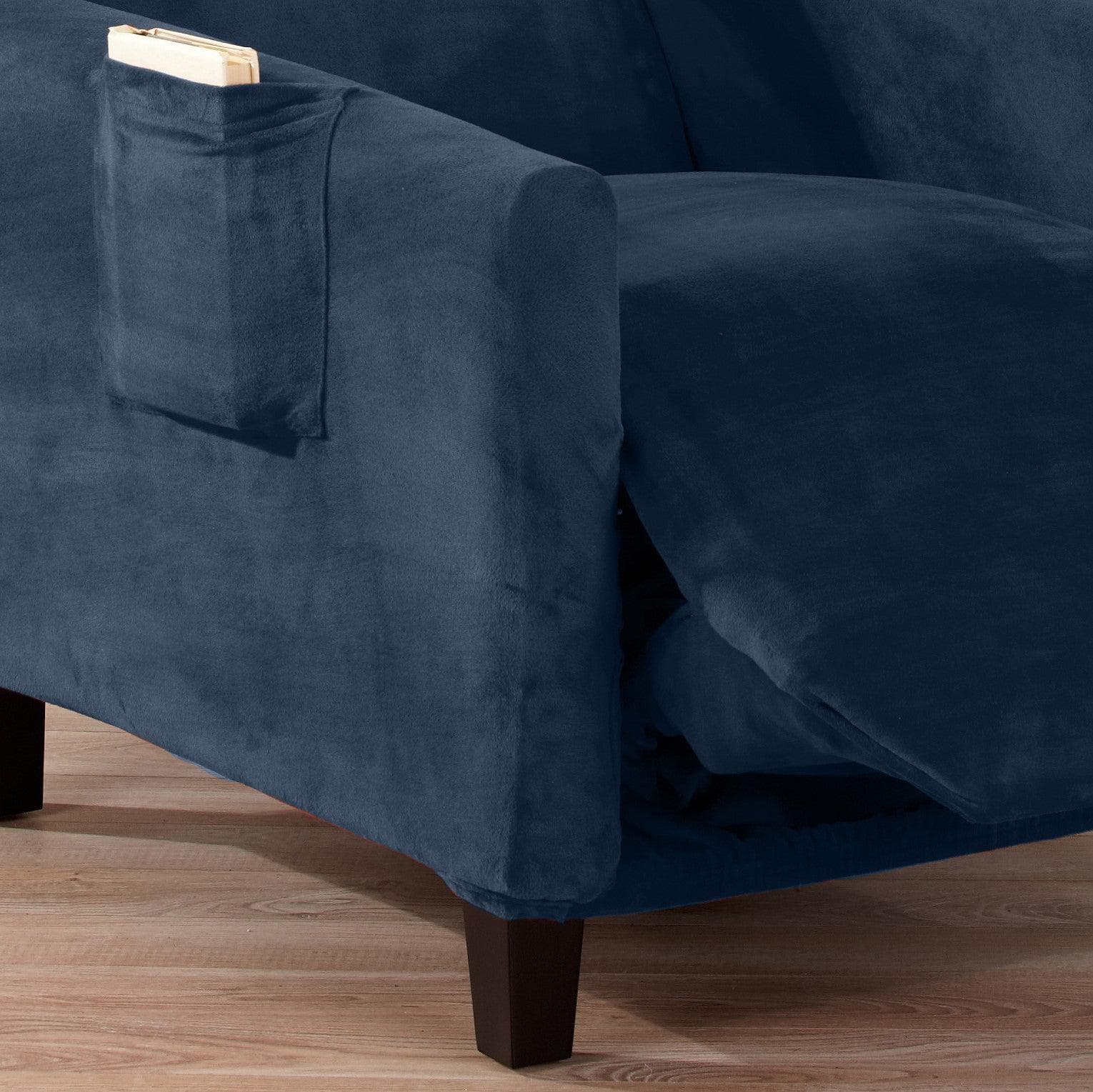 Velvet Stretch Slipcover - Gale Collection - Boske.store