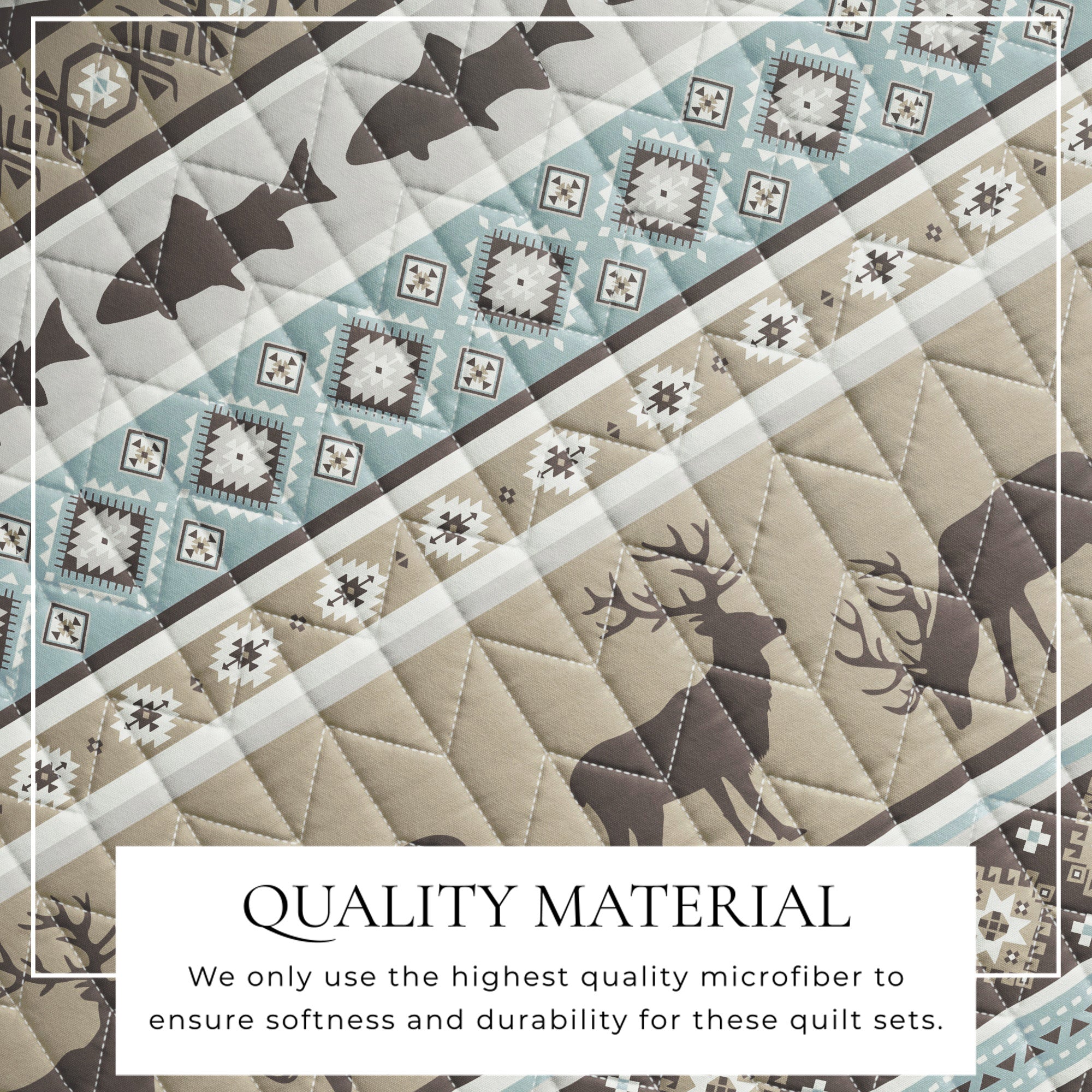 3 - Piece Lodge Quilt - Yosemite Collection - Boske.store