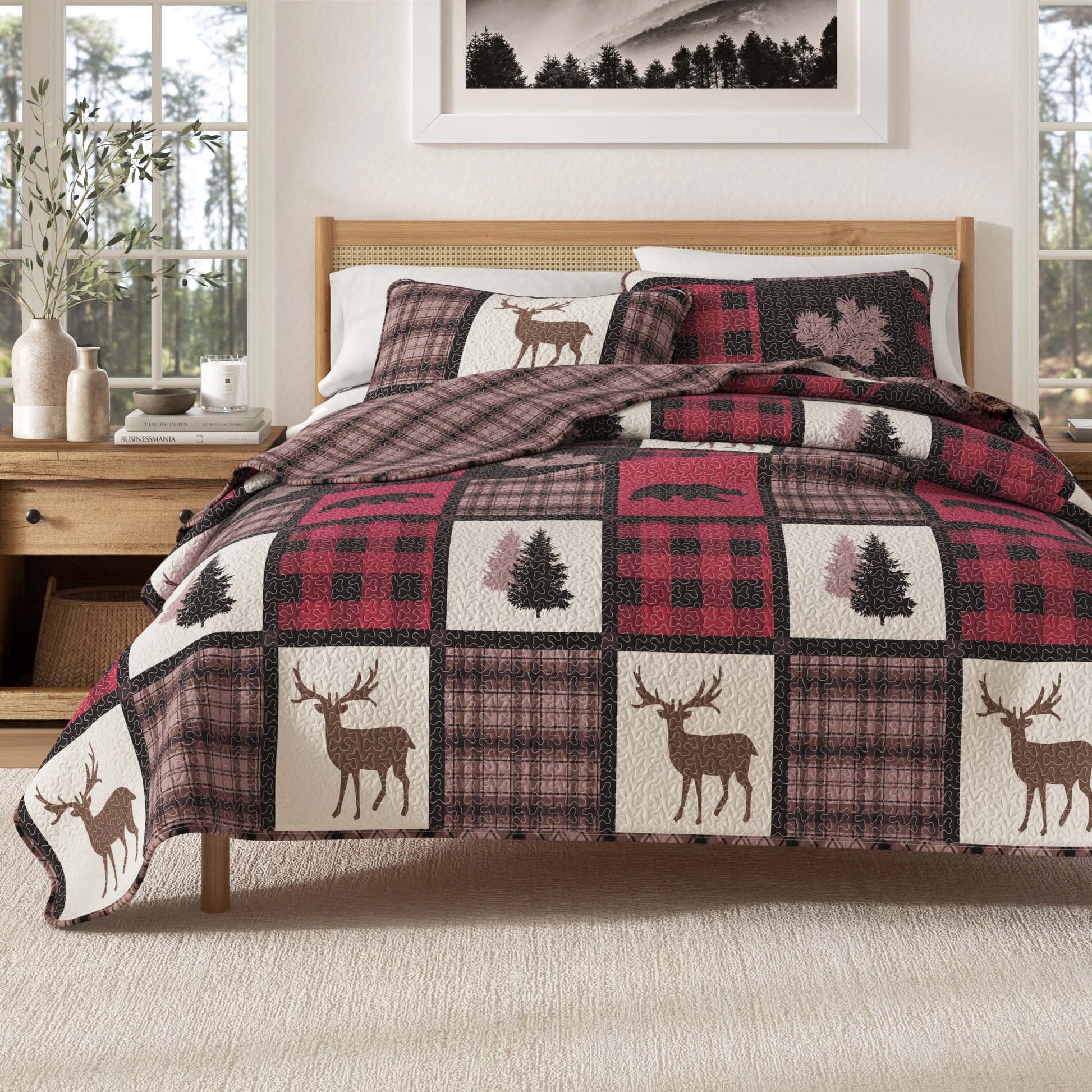 3 - Piece Lodge Quilt - Stonehurst Collection - Boske.store