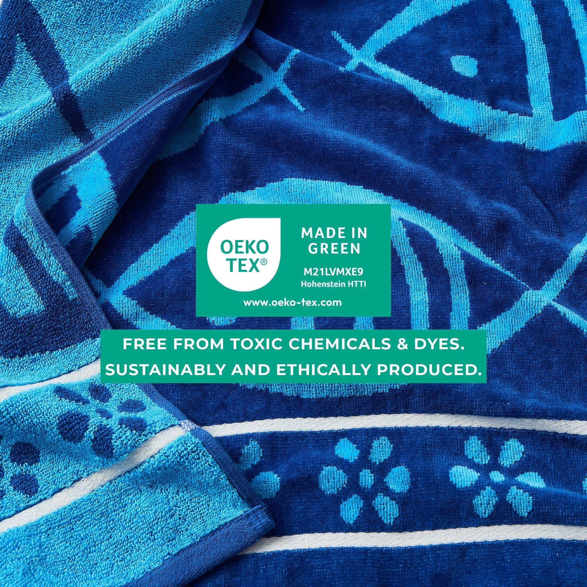 Cotton Velour Beach Towel - Maui Collection - Boske.store