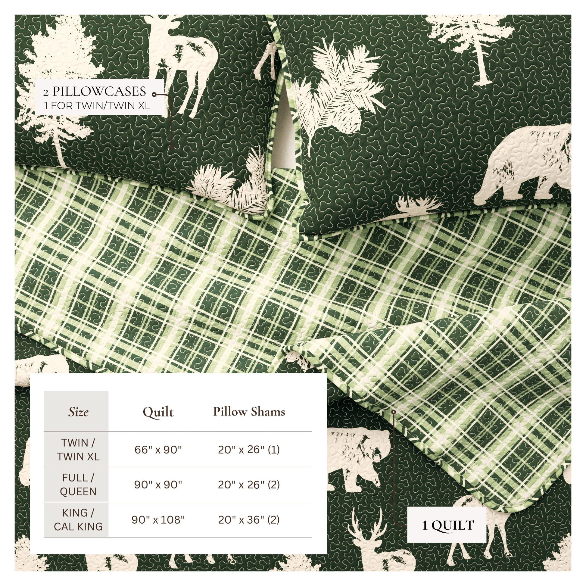 3 - Piece Lodge Quilt - Rio Ridge Collection - Boske.store