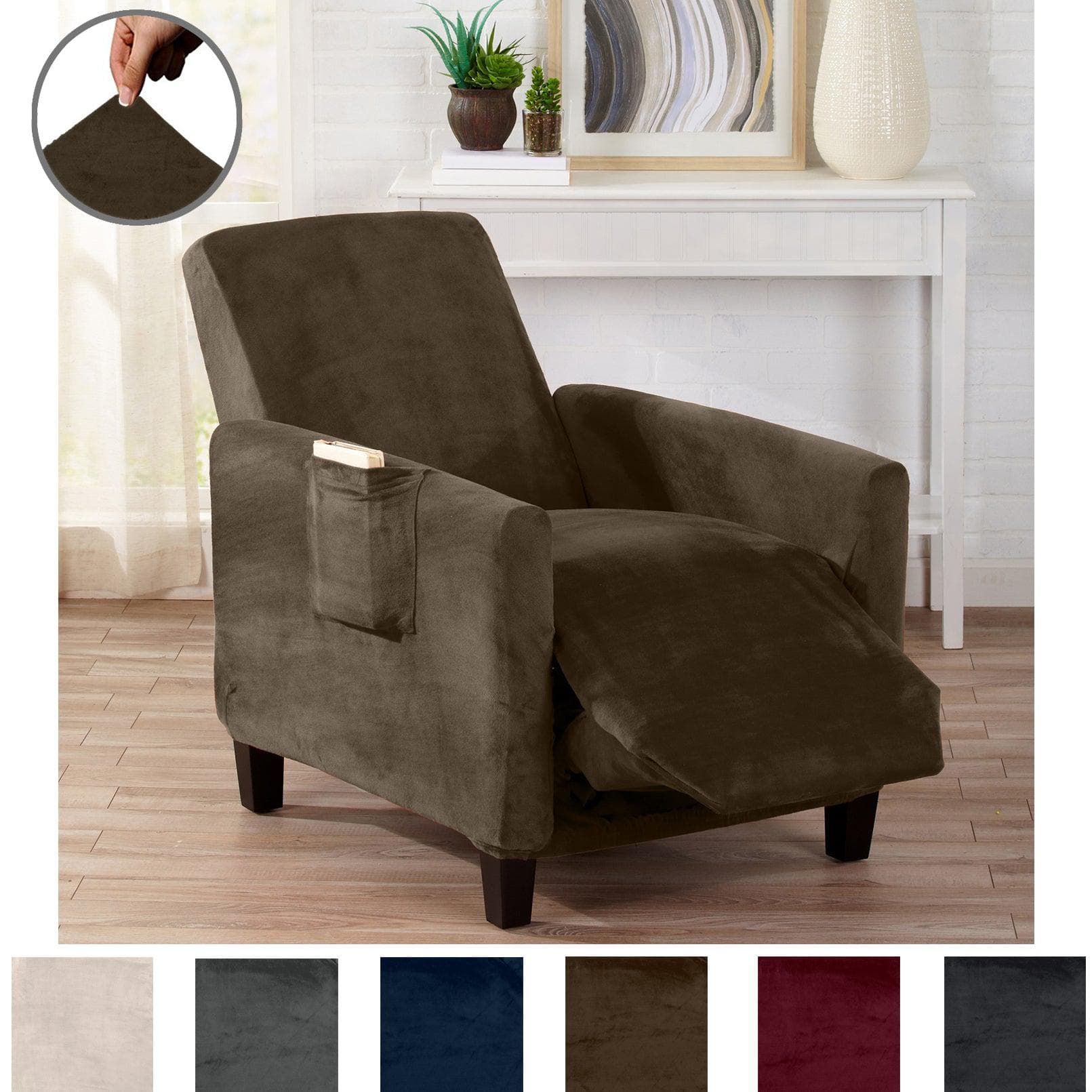 Velvet Stretch Slipcover - Gale Collection - Boske.store