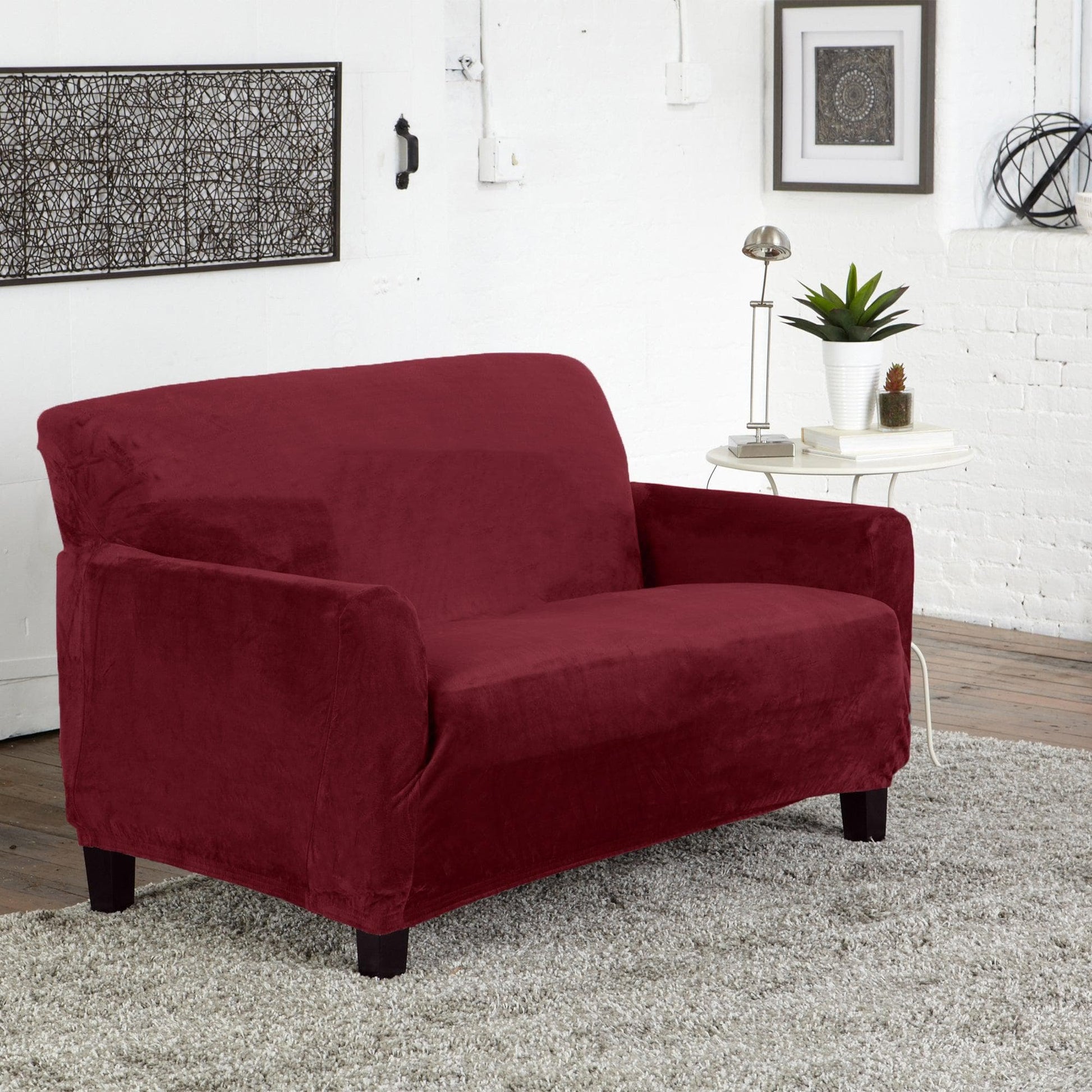 Velvet Stretch Slipcover - Gale Collection - Boske.store