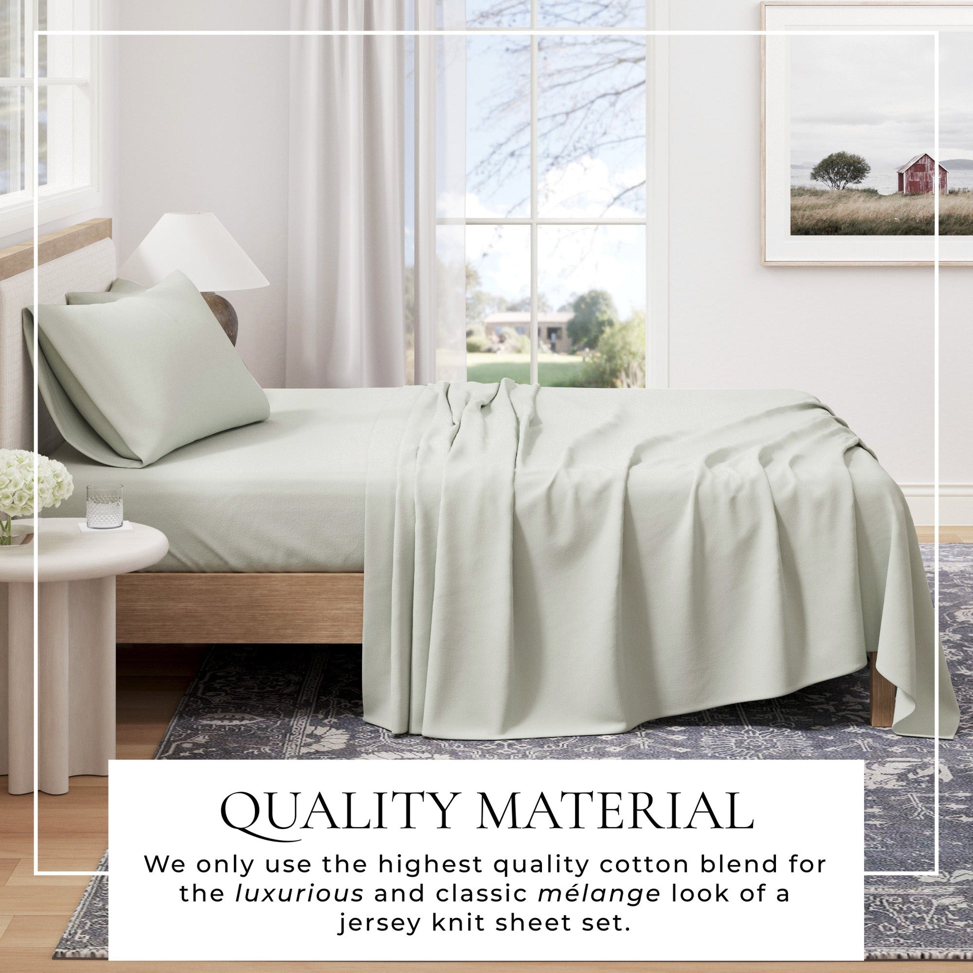 4 - Piece Jersey Sheet - Carmen Collection - Boske.store
