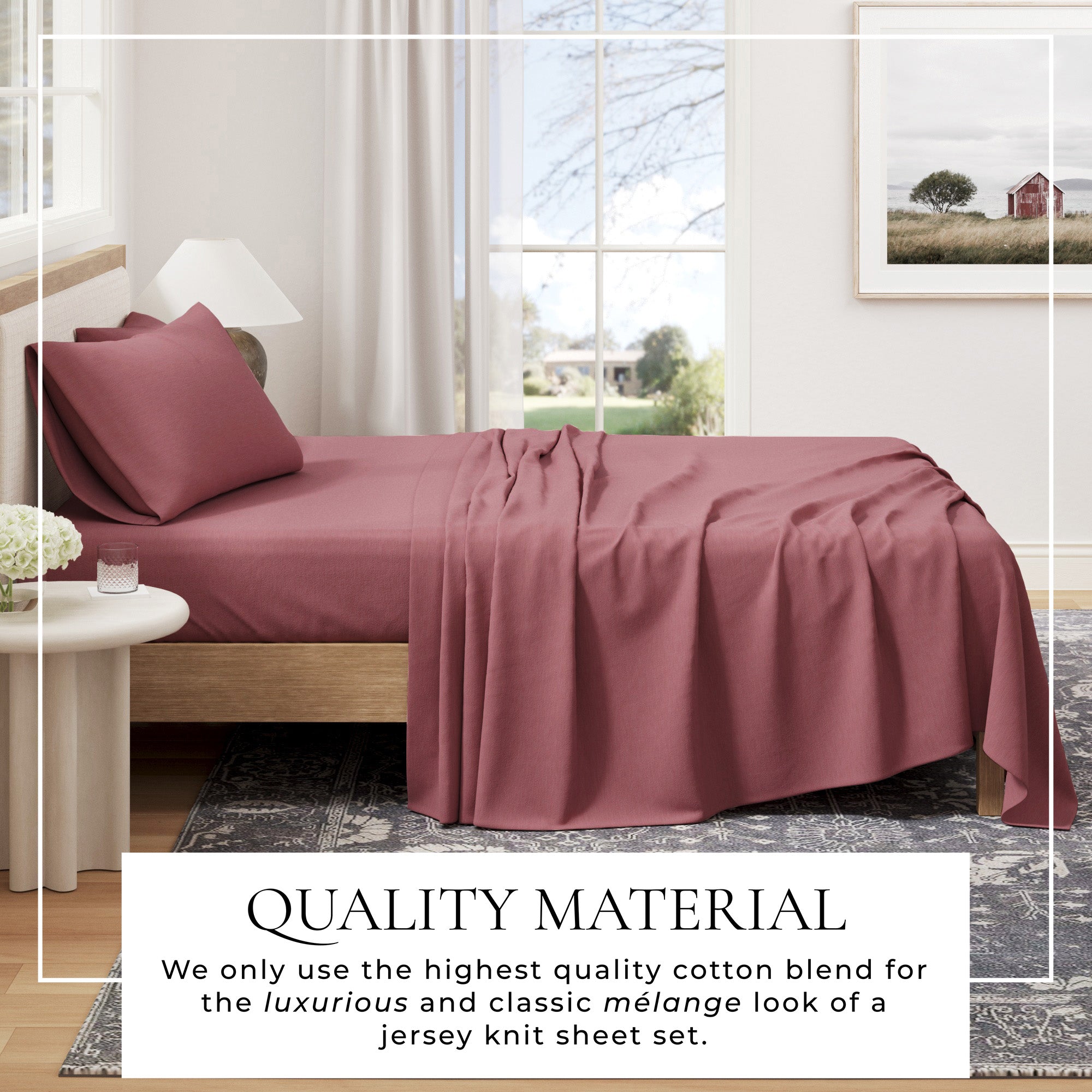 4 - Piece Jersey Sheet - Carmen Collection - Boske.store