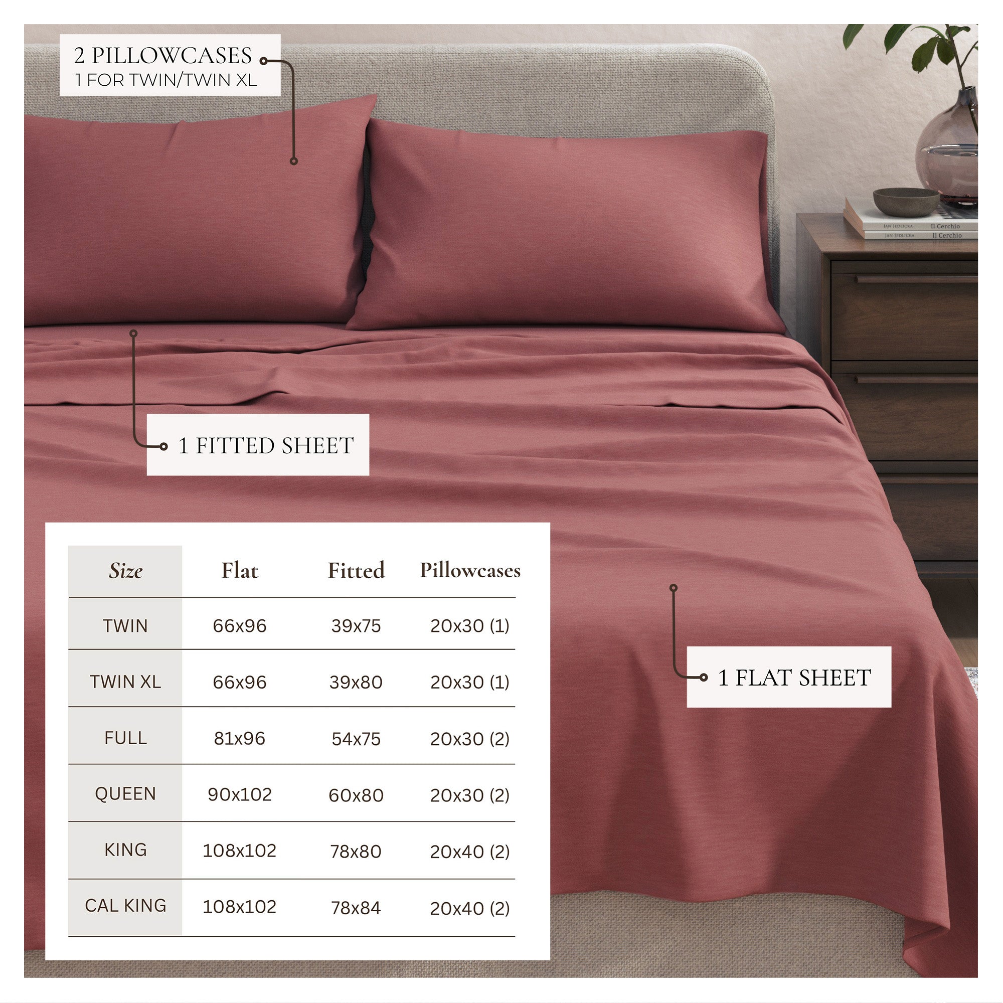 4 - Piece Jersey Sheet - Carmen Collection - Boske.store