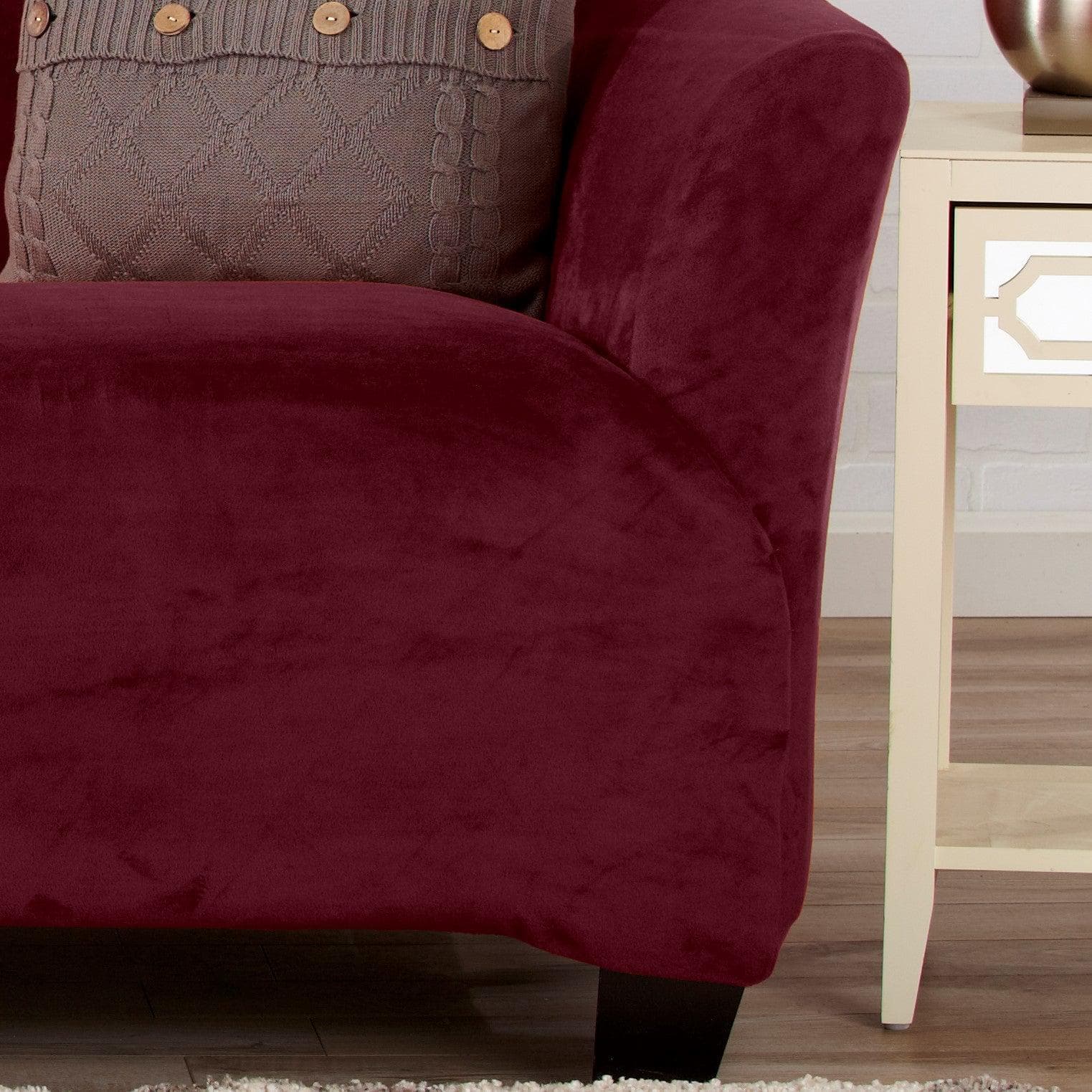 Velvet Stretch Slipcover - Gale Collection - Boske.store