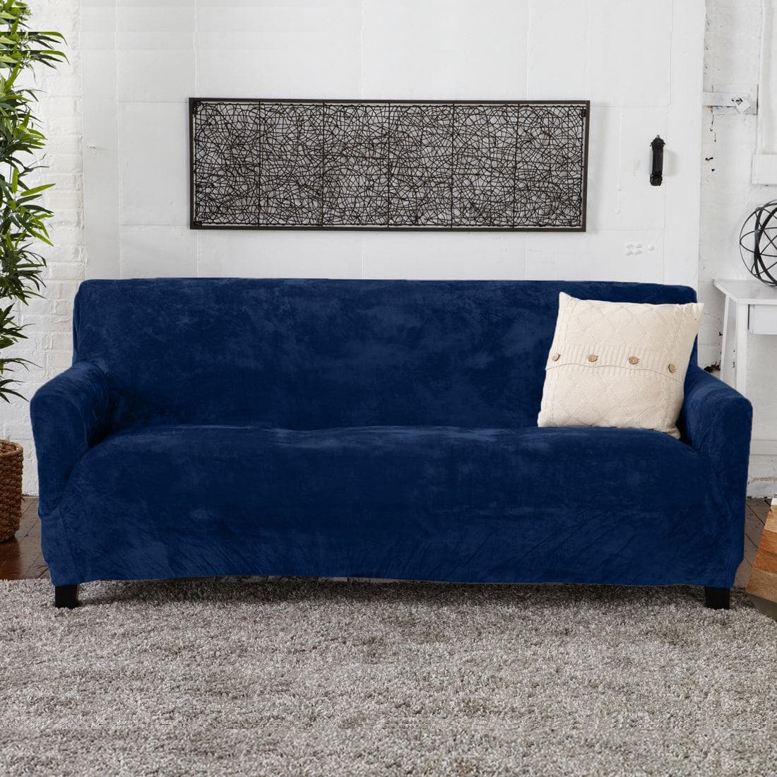 Velvet Stretch Slipcover - Gale Collection - Boske.store