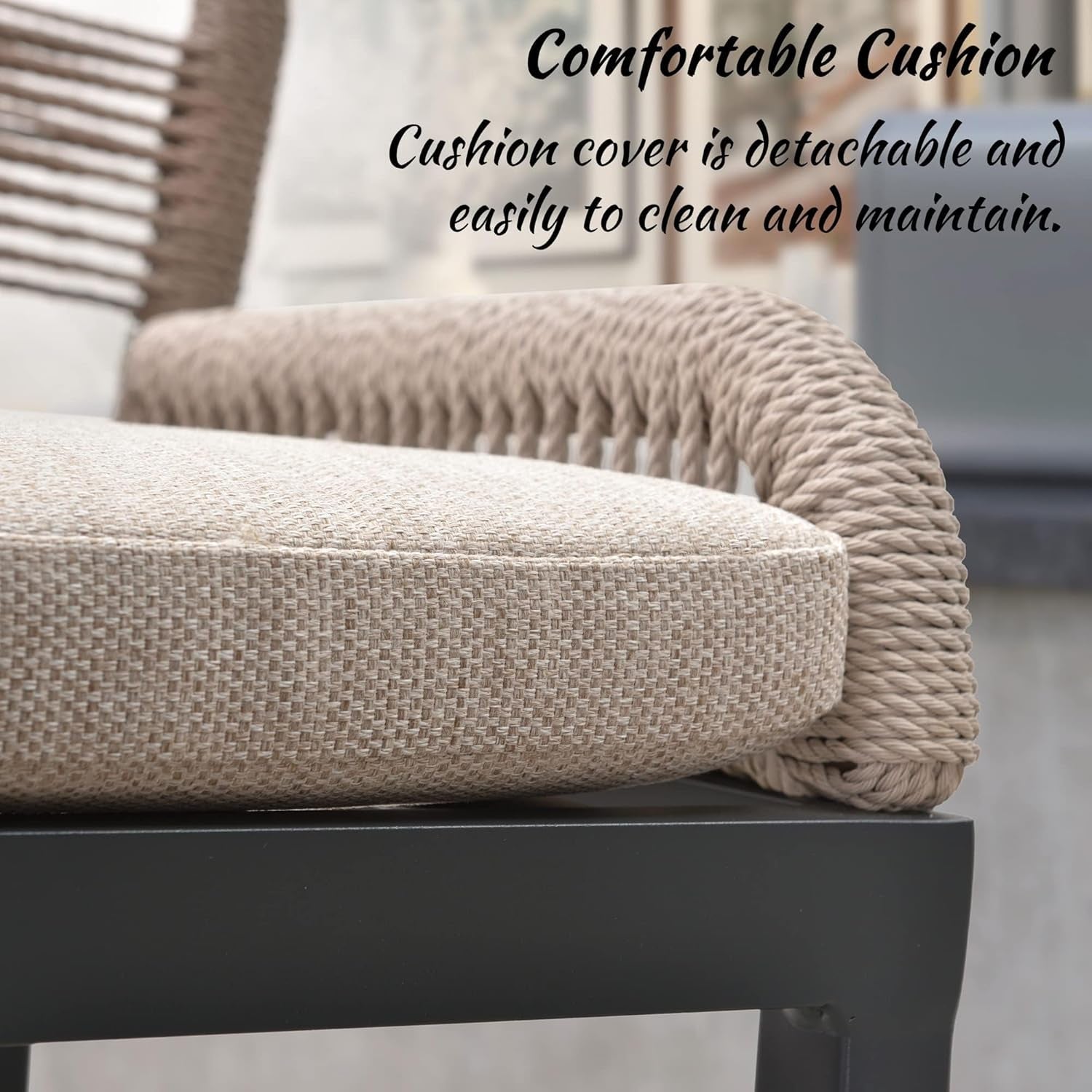 Counter Height Rattan Bar Stools Set Of 4 With Back