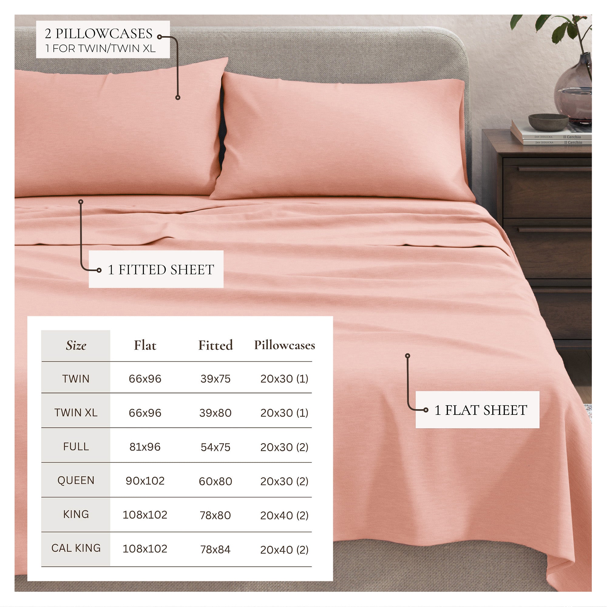 4 - Piece Jersey Sheet - Carmen Collection - Boske.store