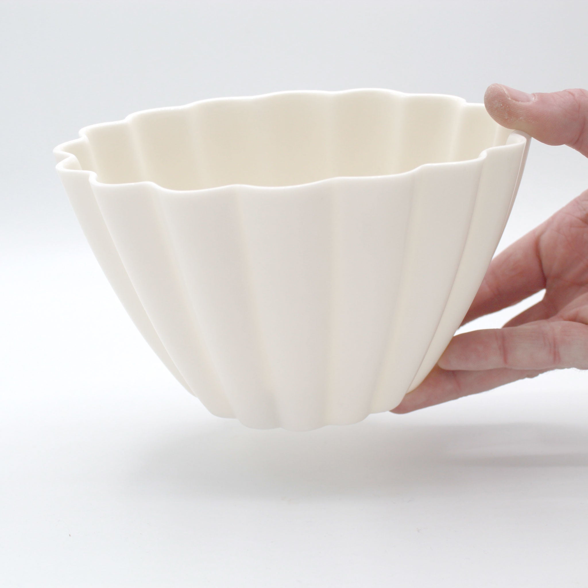 Elysian Fluted Porcelain Candle Holder - Boske.store