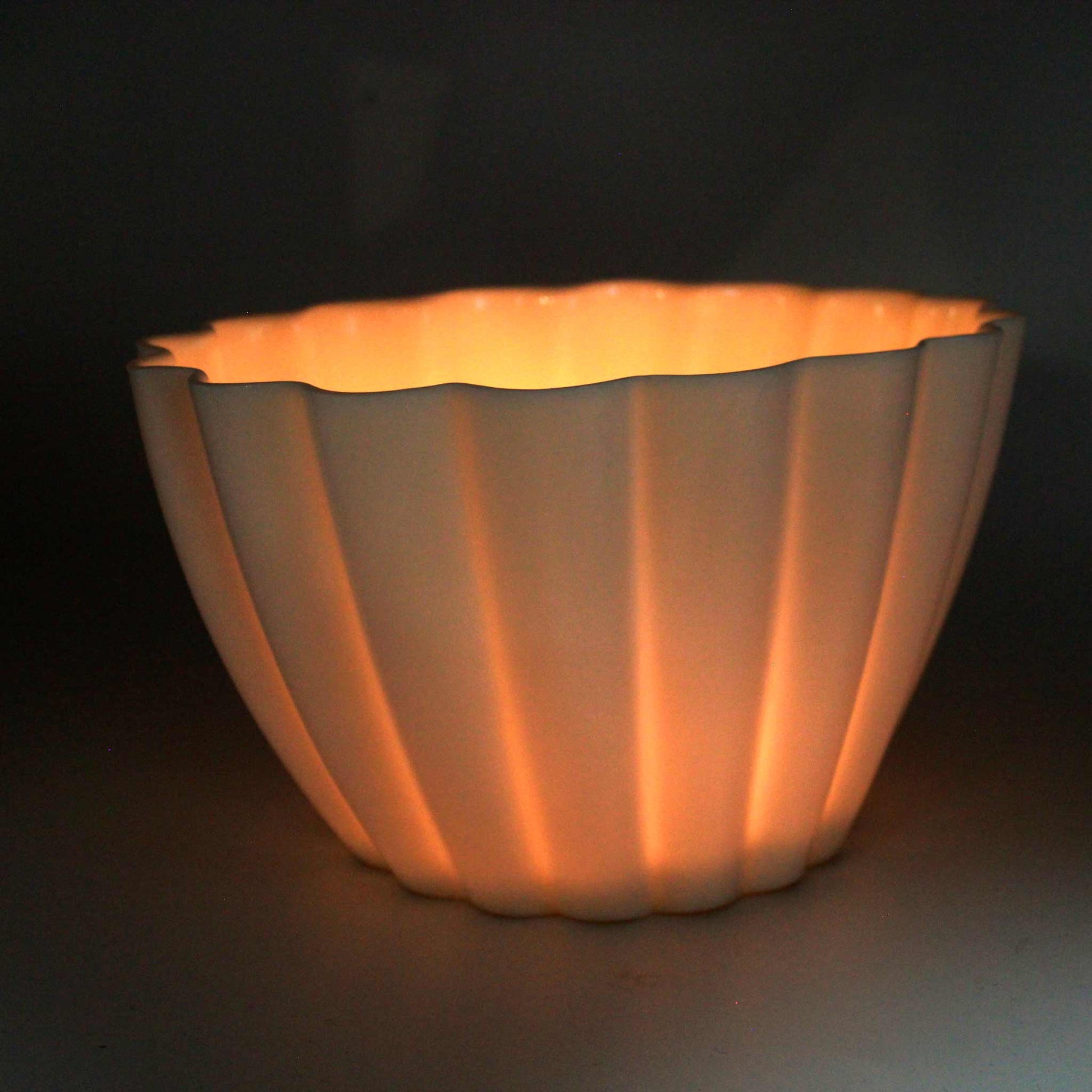 Elysian Fluted Porcelain Candle Holder - Boske.store