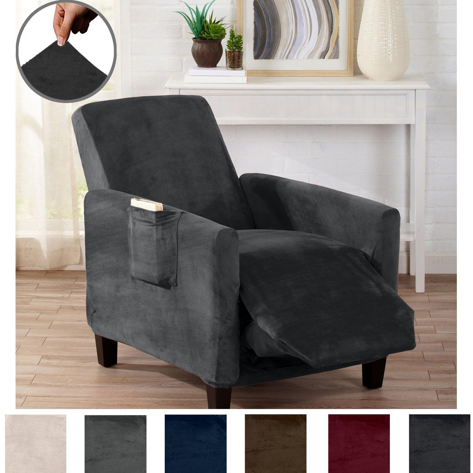Velvet Stretch Slipcover - Gale Collection - Boske.store