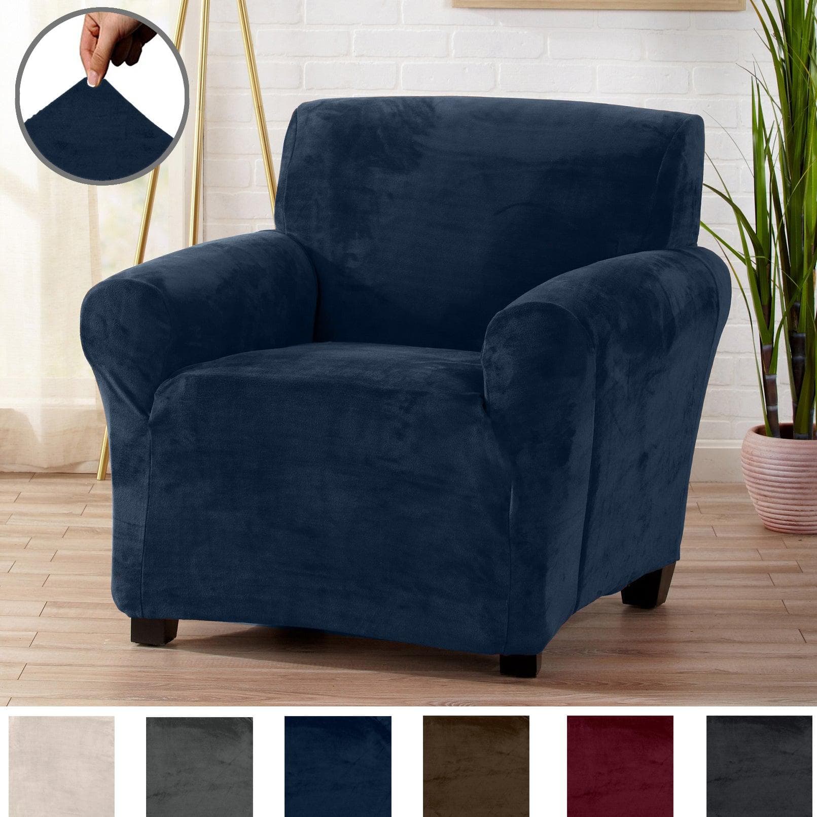 Velvet Stretch Slipcover - Gale Collection - Boske.store