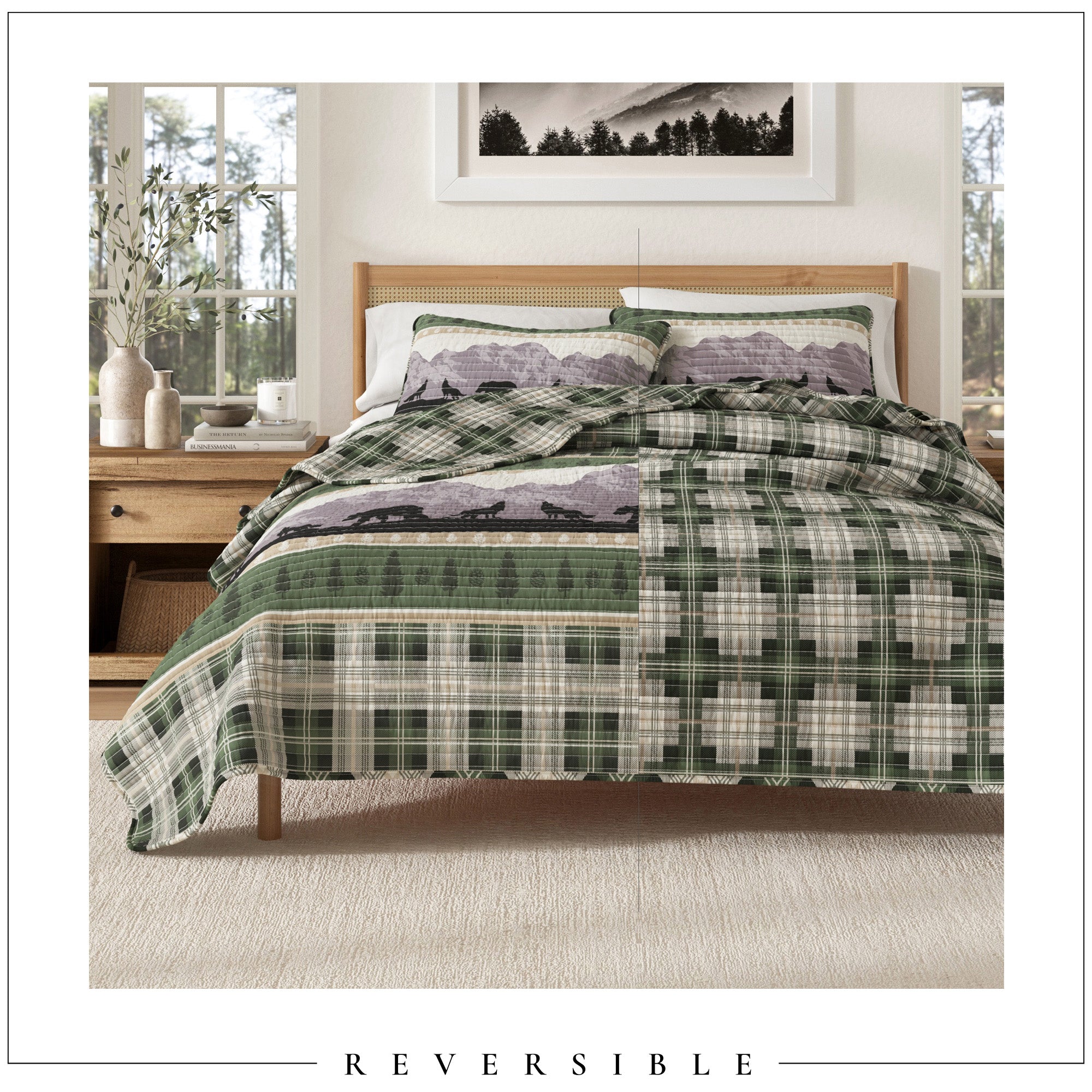 3 - Piece Lodge Quilt - Salt Creek Collection - Boske.store