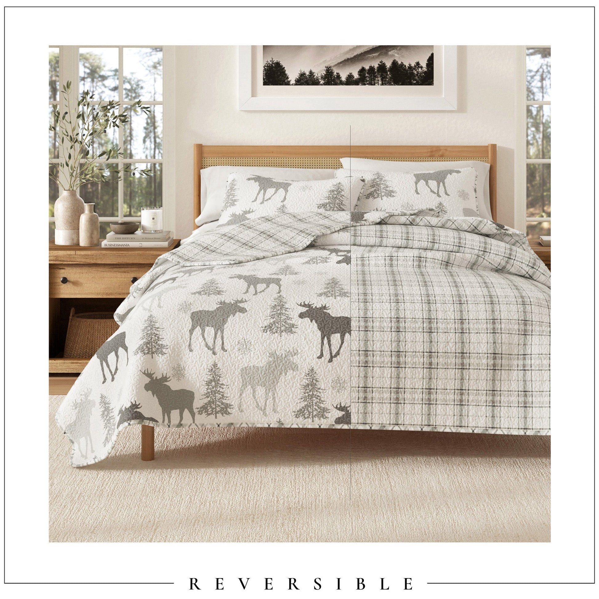 3 - Piece Lodge Quilt - Wilderness Collection - Boske.store