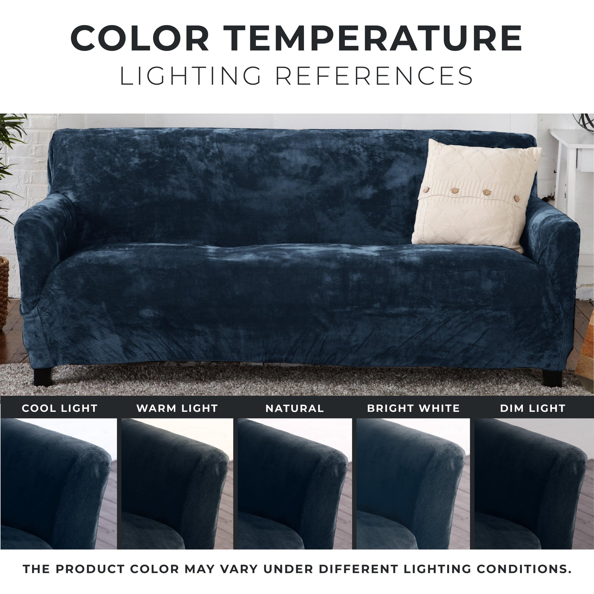 Velvet Stretch Slipcover - Gale Collection - Boske.store