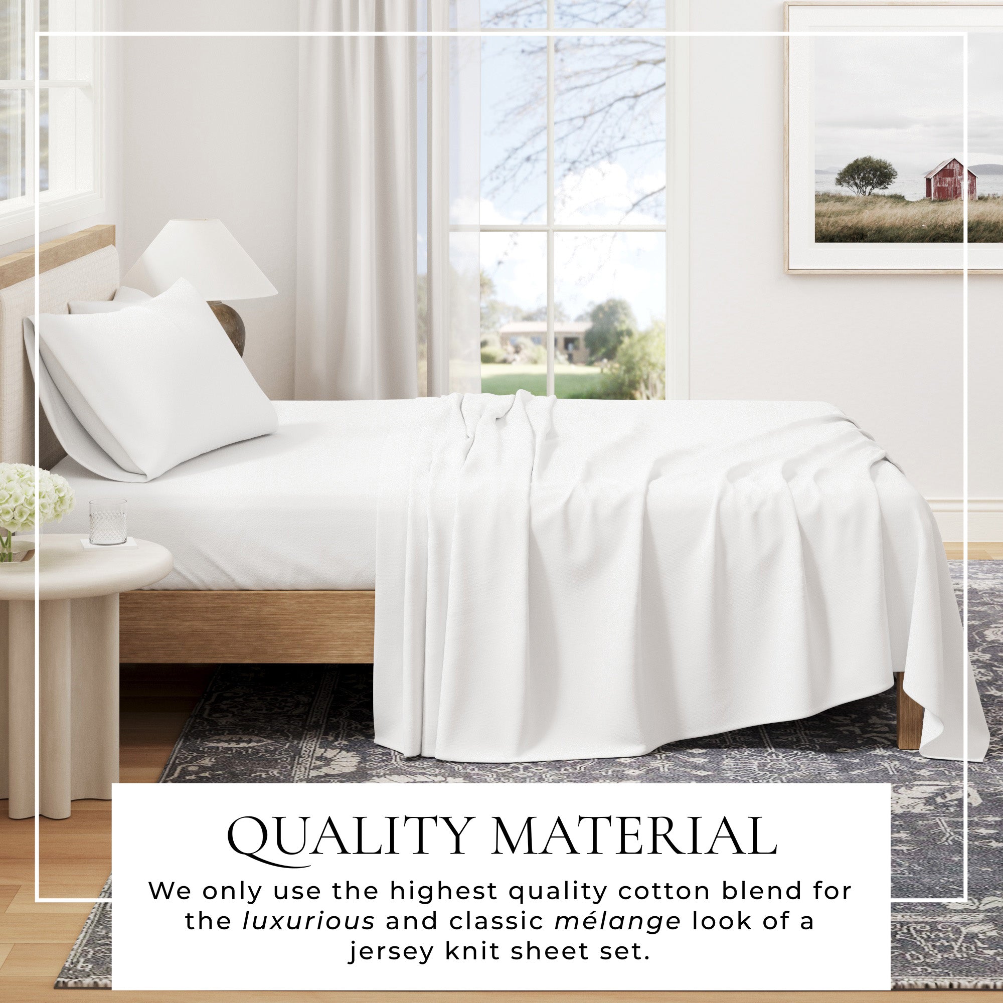 4 - Piece Jersey Sheet - Carmen Collection - Boske.store