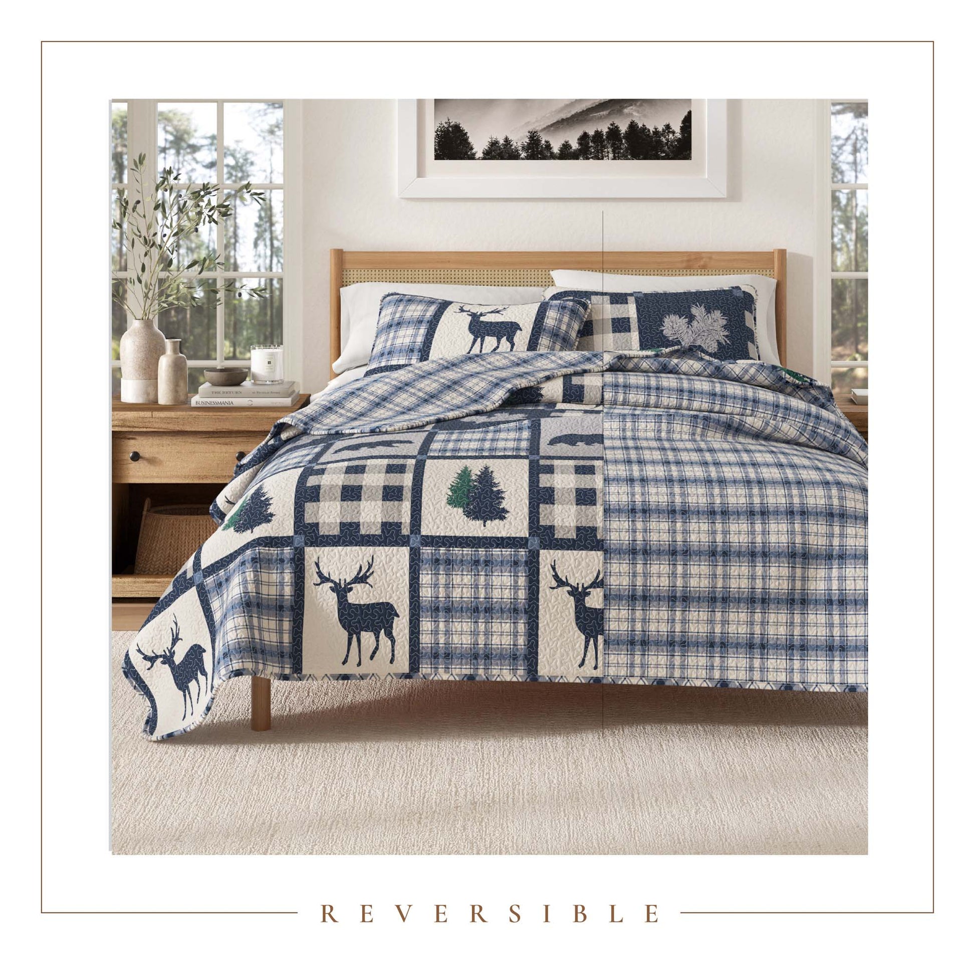 3 - Piece Lodge Quilt - Stonehurst Collection - Boske.store